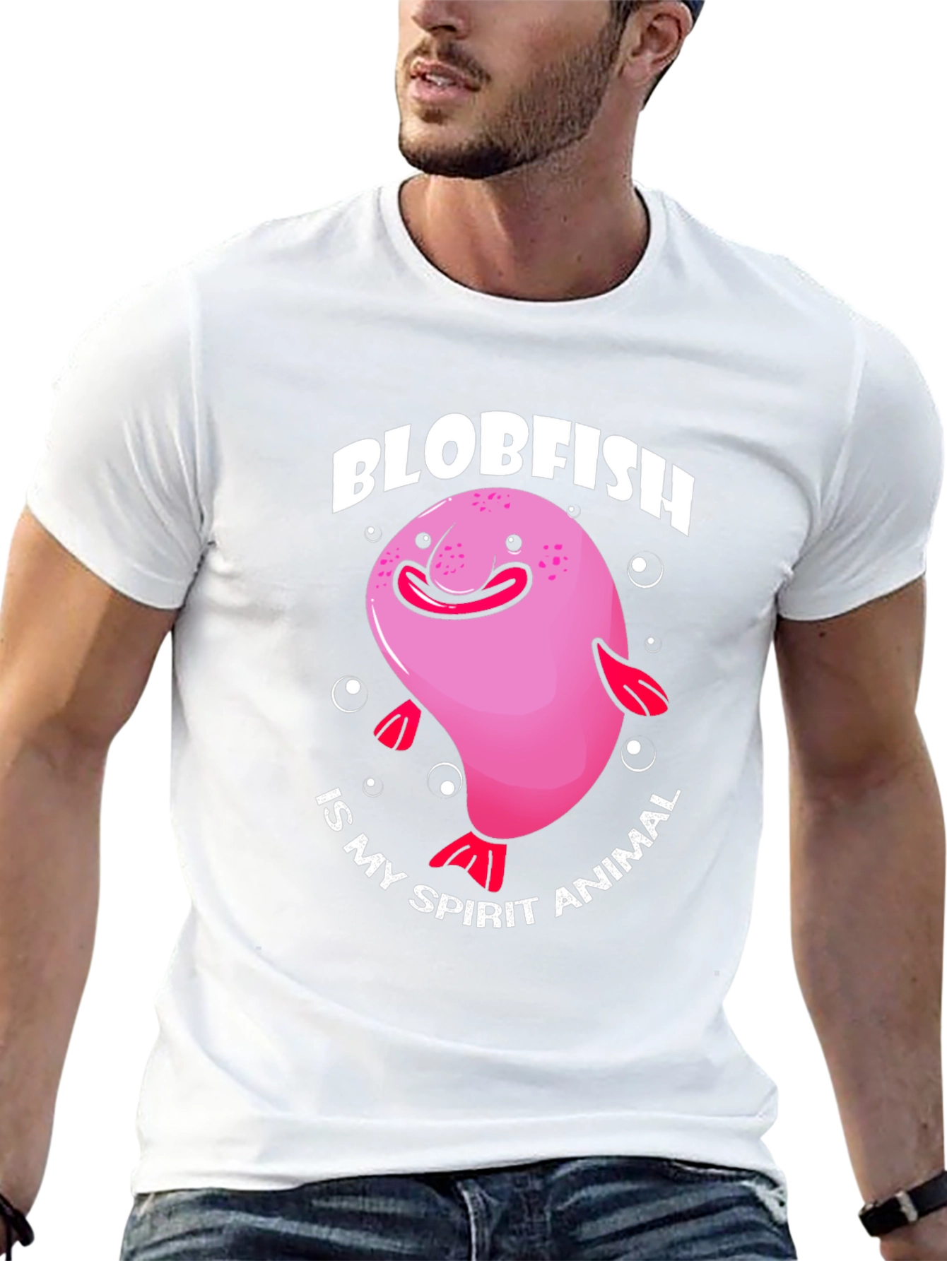 Camiseta Negra con Diseño de Pez Borrón