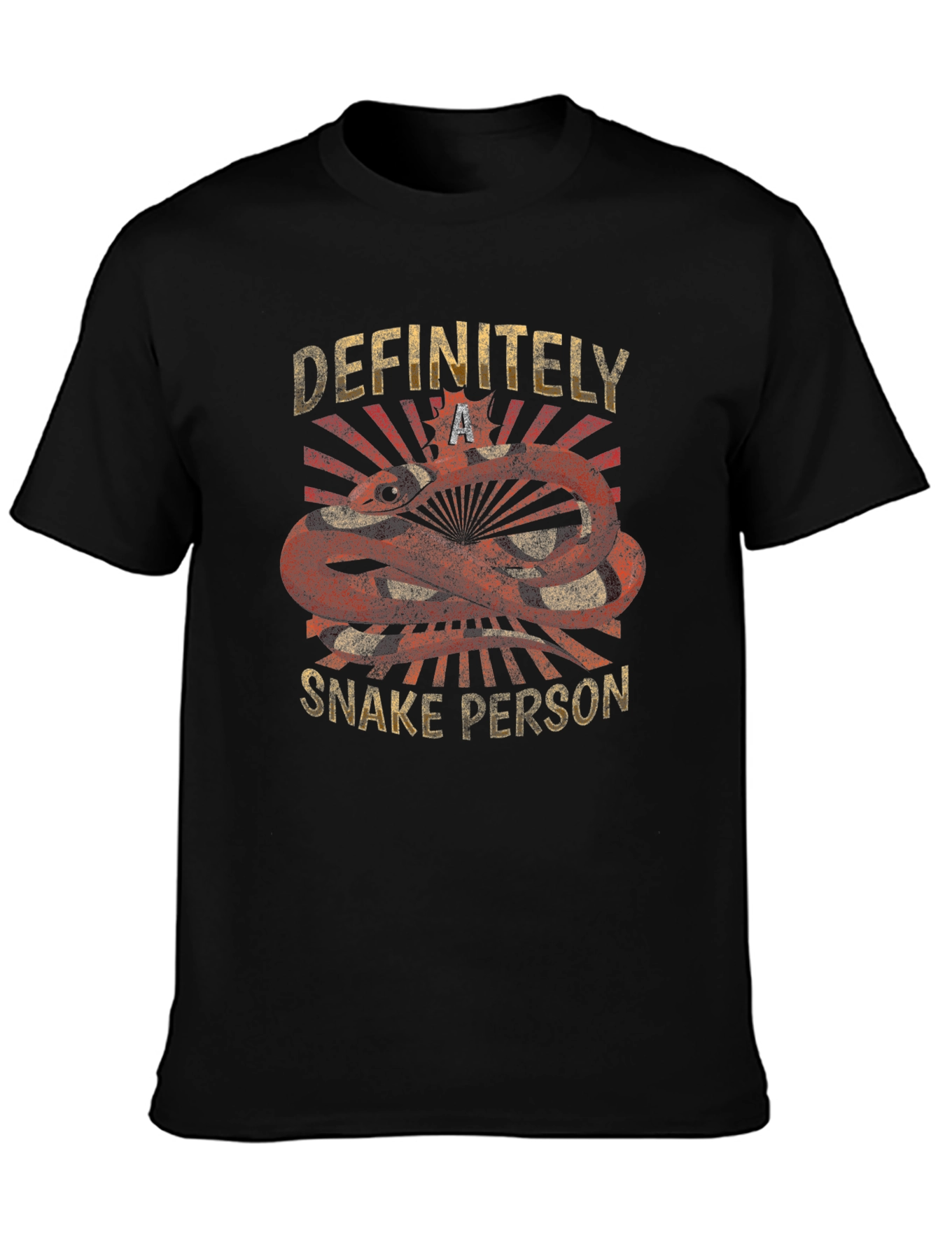 Camiseta Negra Definitivamente una Persona Serpiente