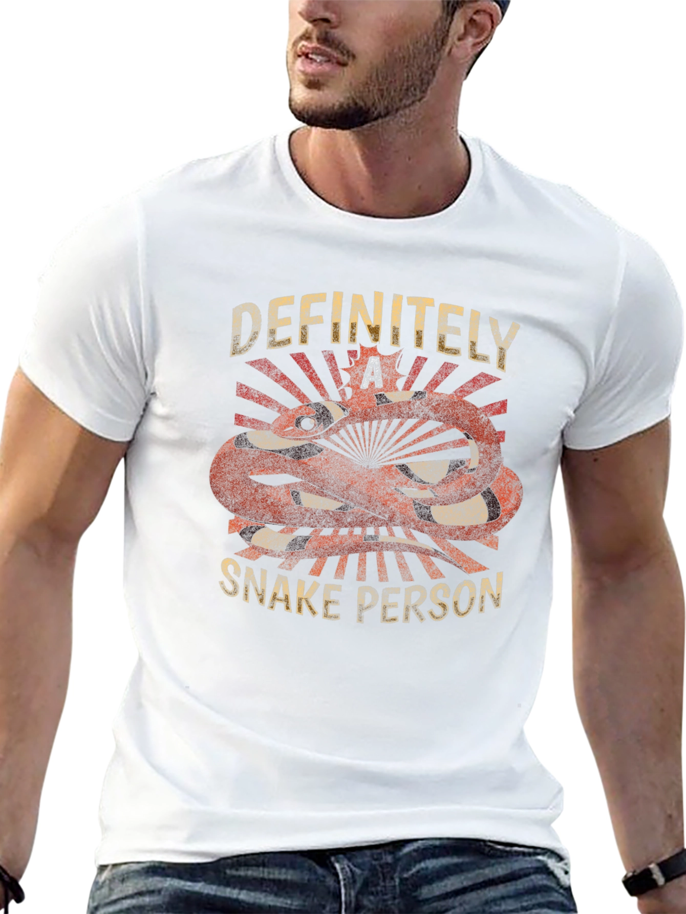 Camiseta Negra Definitivamente una Persona Serpiente