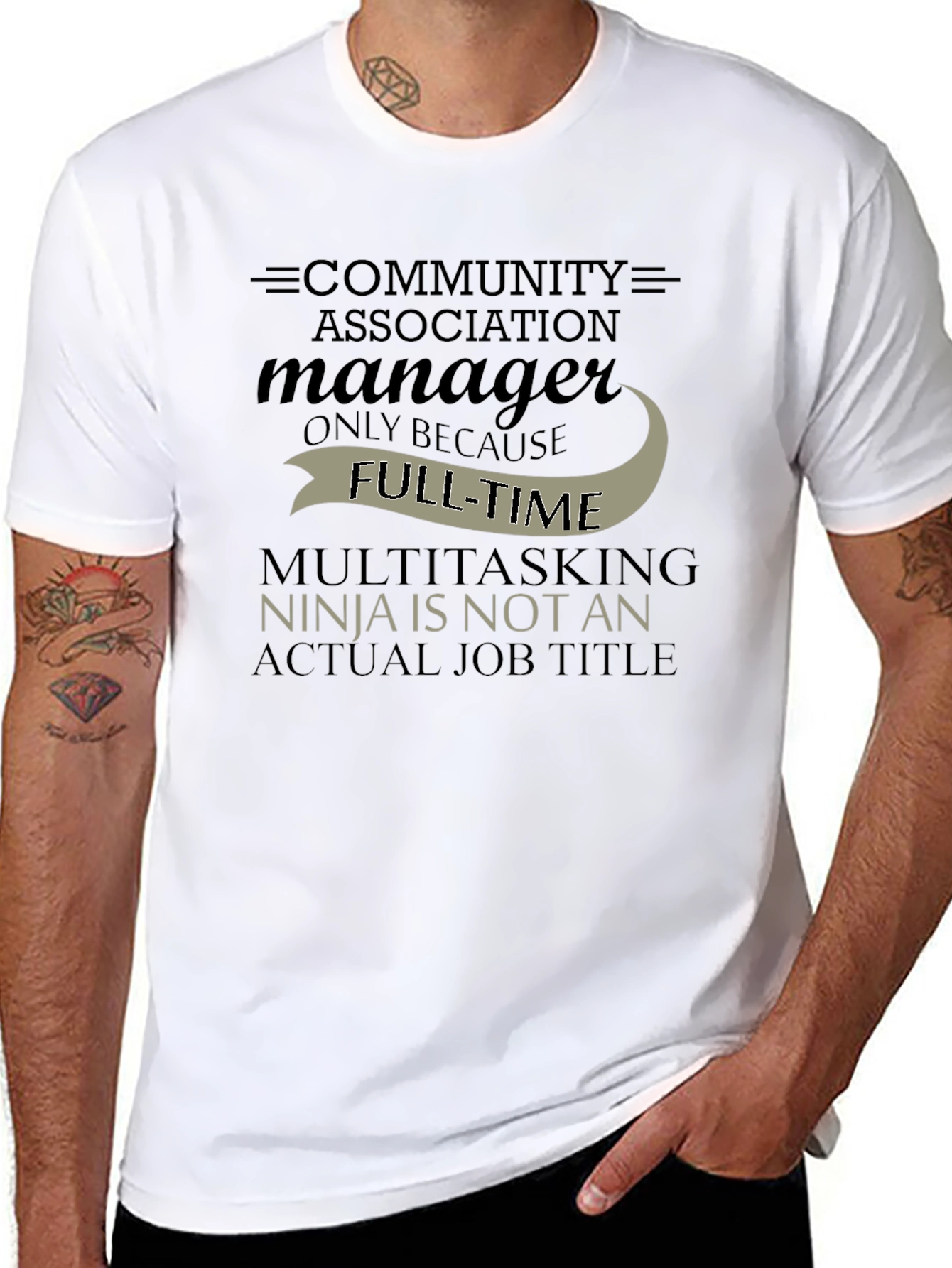 Camiseta Negra: Community Association Manager