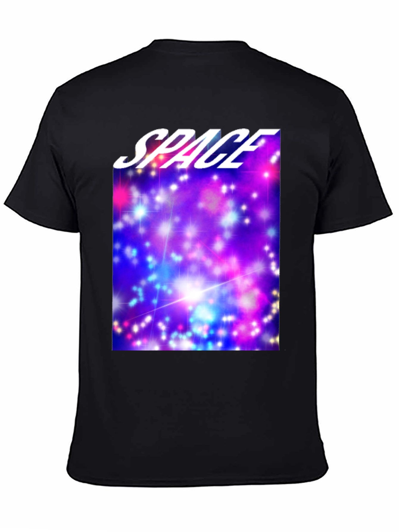 Camiseta Negra Espacio Estelar