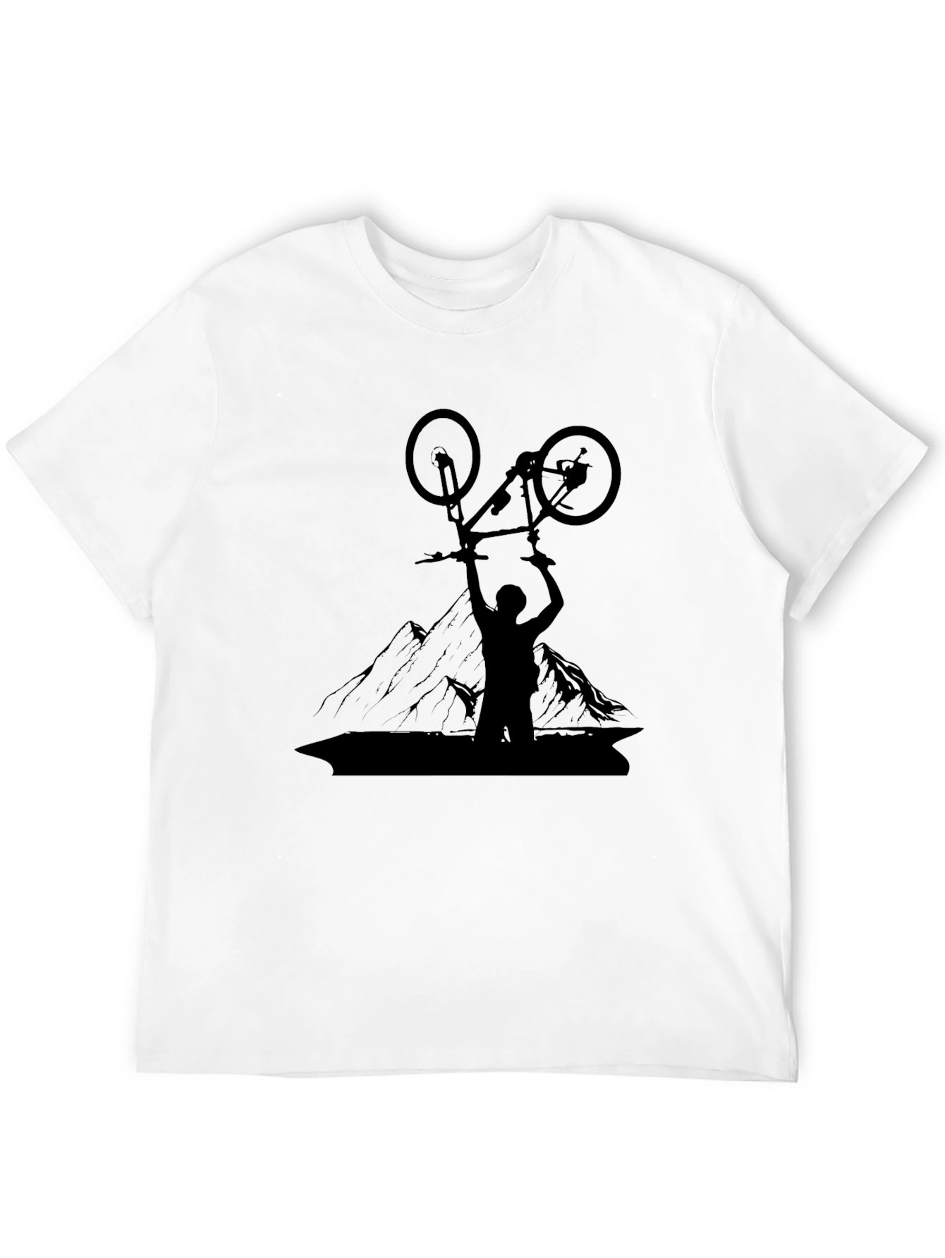 Camiseta Negra Hombre Ciclismo Montaña