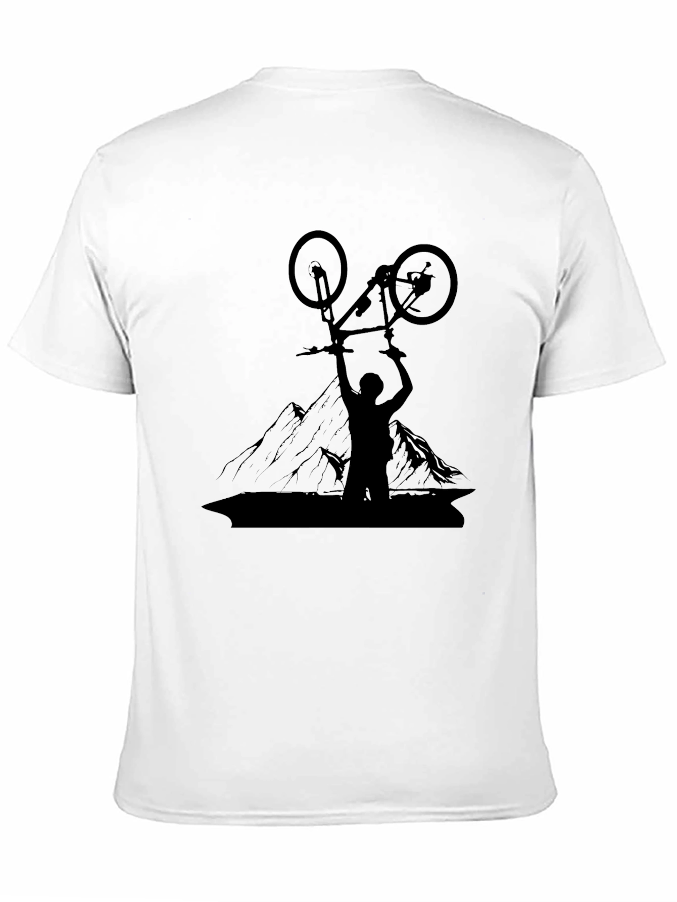 Camiseta Negra Hombre Ciclismo Montaña