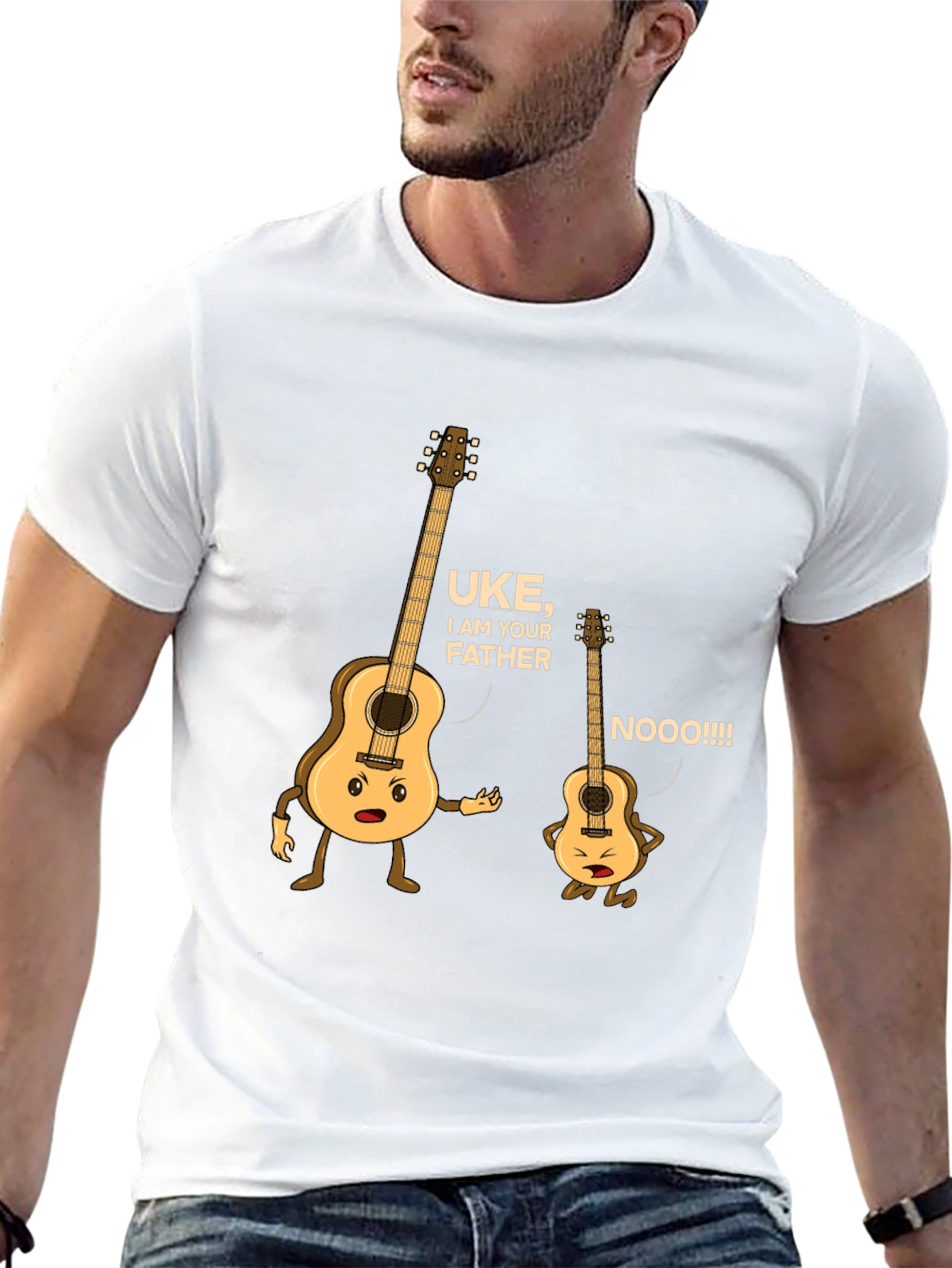 Camiseta Negra Uke I Am Your Father
