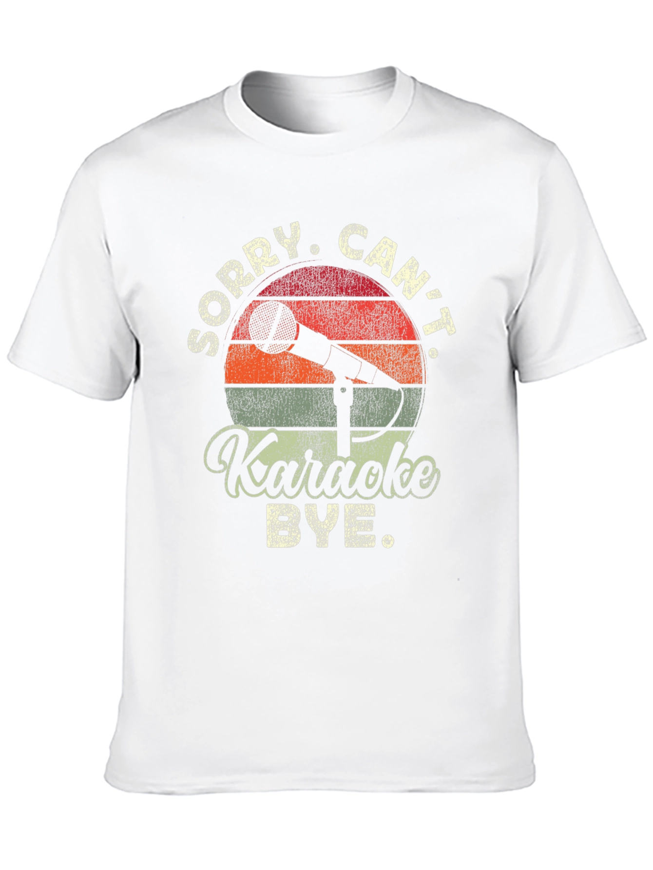 Camiseta Negra Divertida con Diseño Karaoke