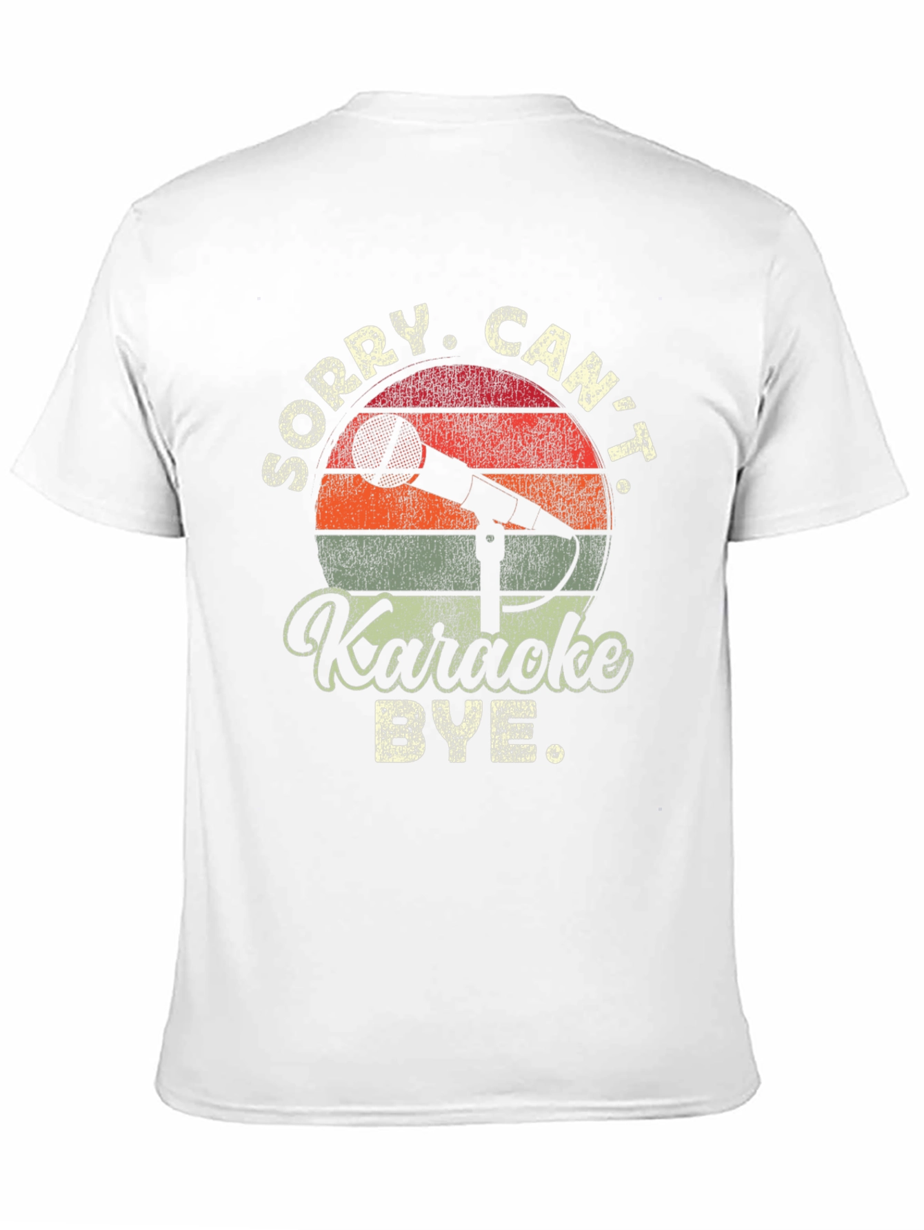 Camiseta Negra Divertida con Diseño Karaoke