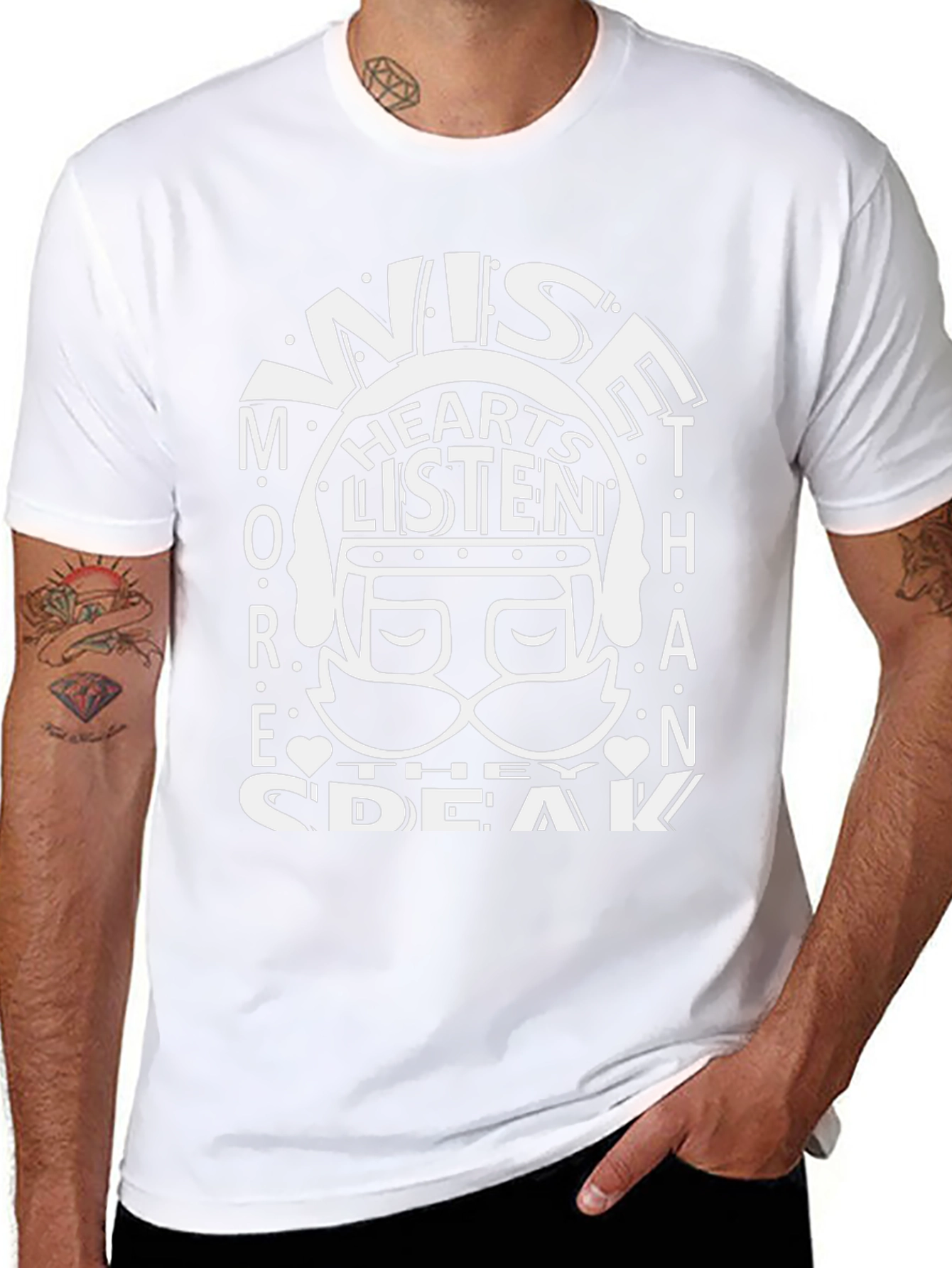 Camiseta Negra: Sabios Escuchan Más