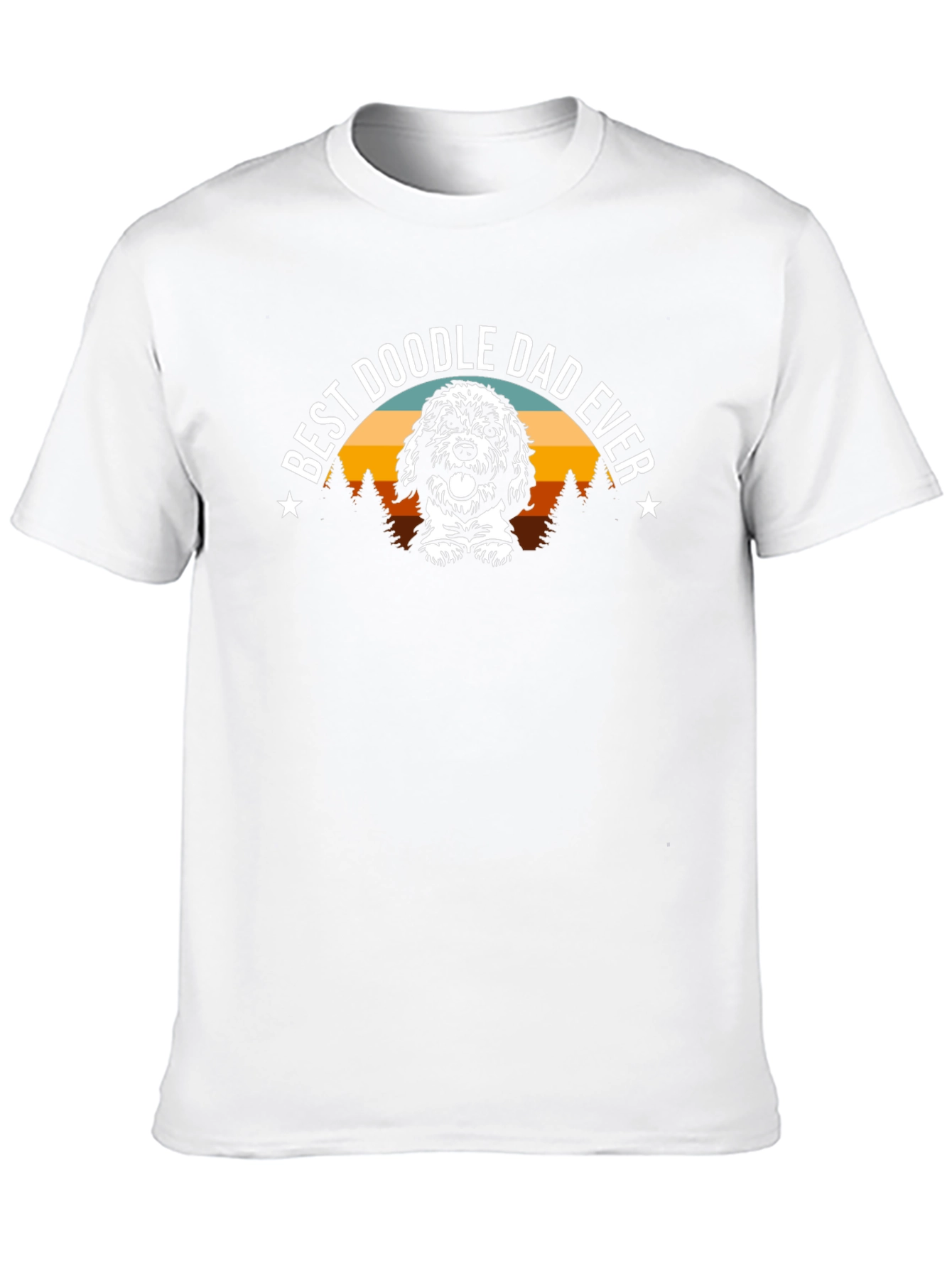 Camiseta Negra Best Doodle Dad Ever