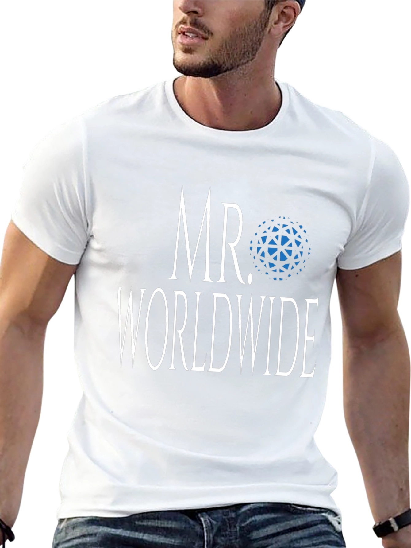 Camiseta Hombre - Mr. Worldwide - Algodón Suave