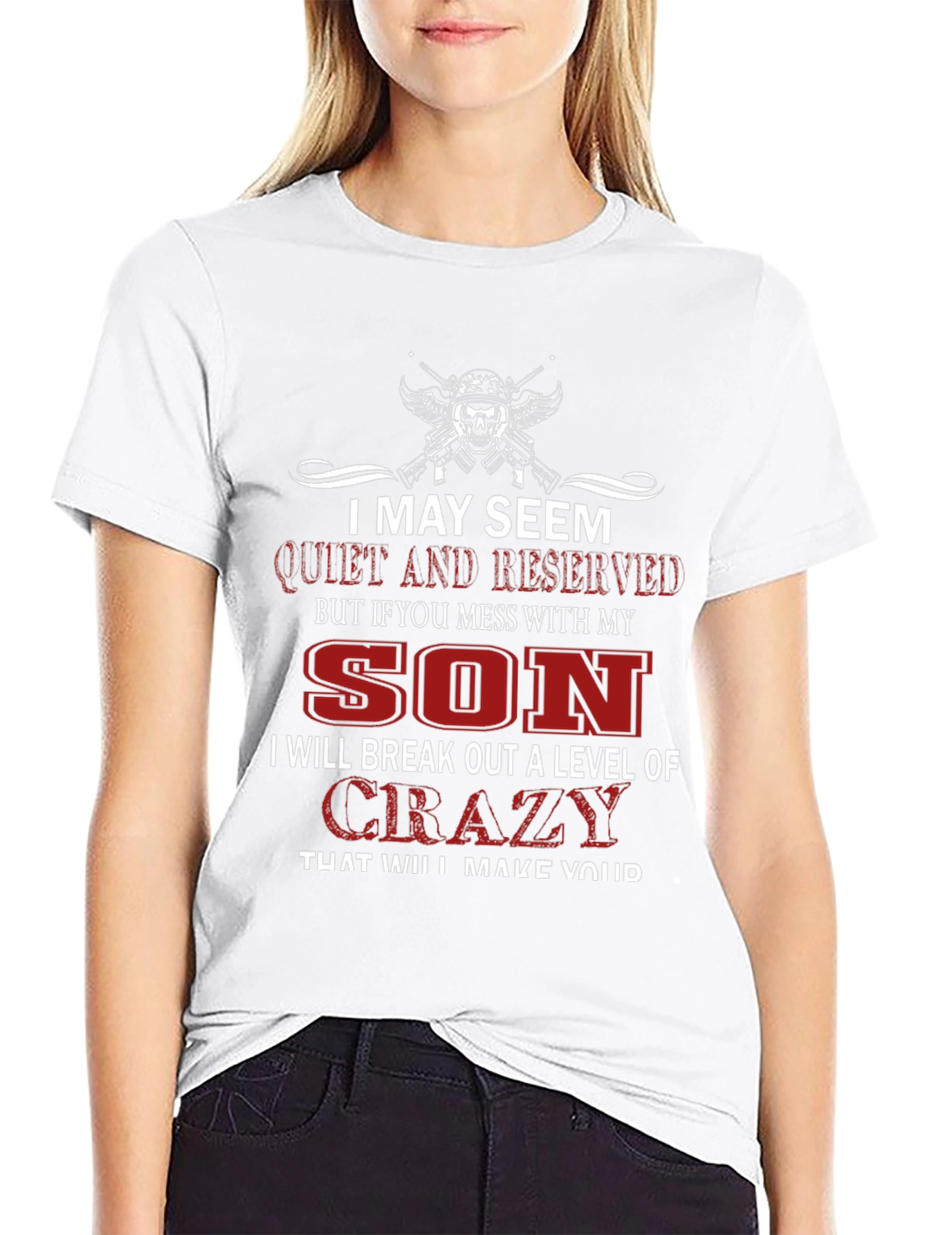 Camiseta Negra I May Seem Quiet para Hombre