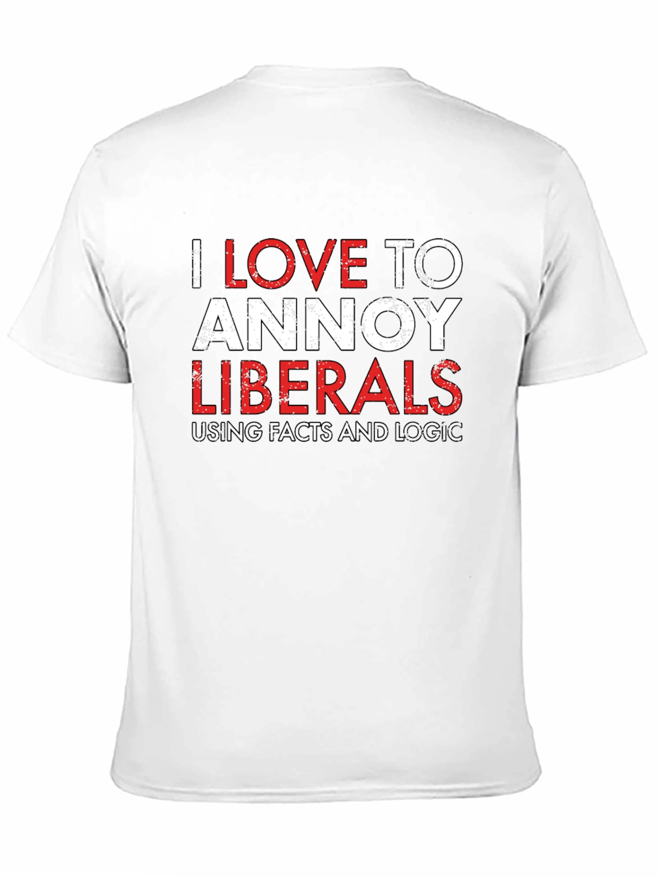 Camiseta Negra: Amo Molestar a los Liberales con Datos