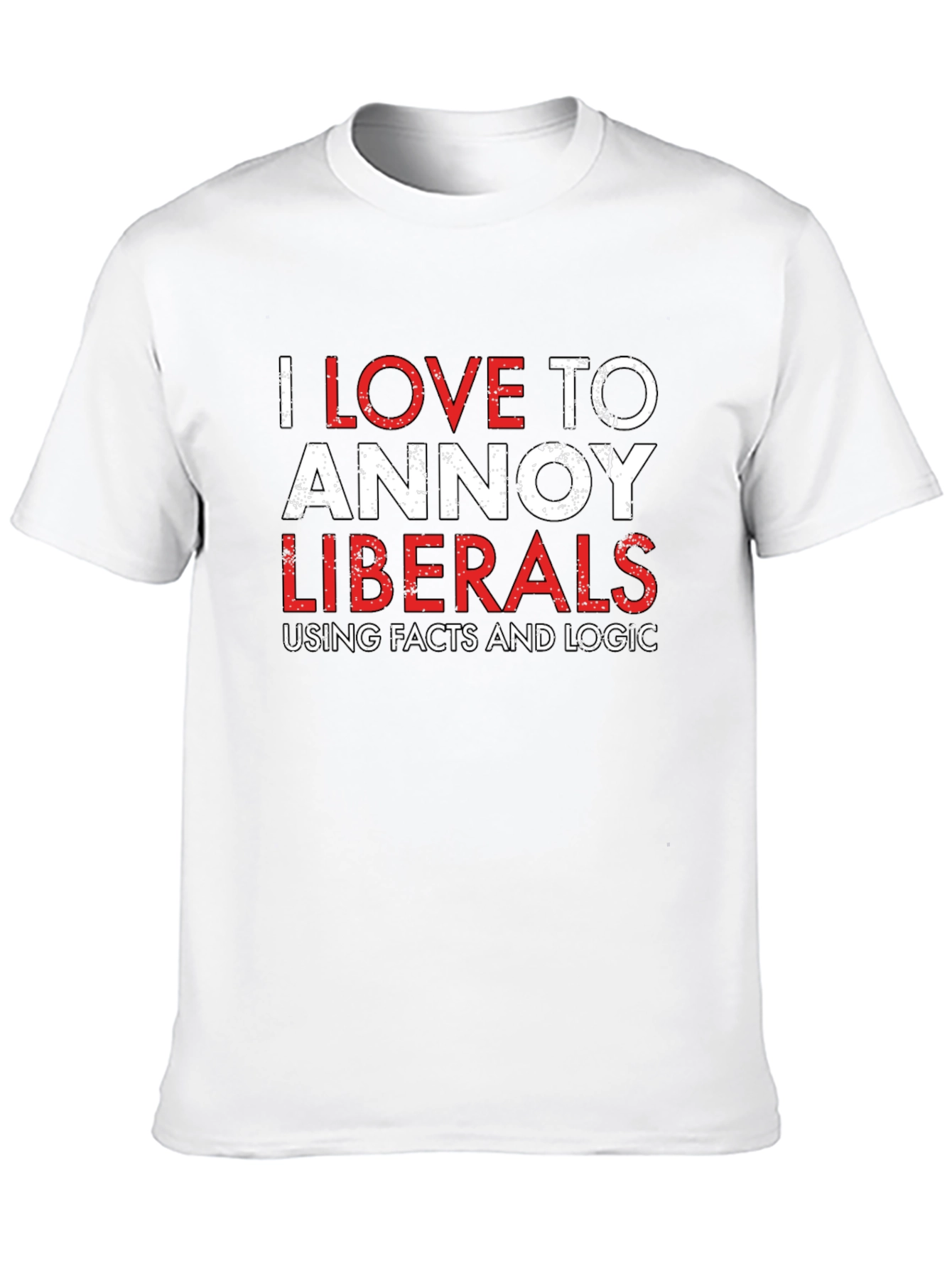 Camiseta Negra: Amo Molestar a los Liberales con Datos