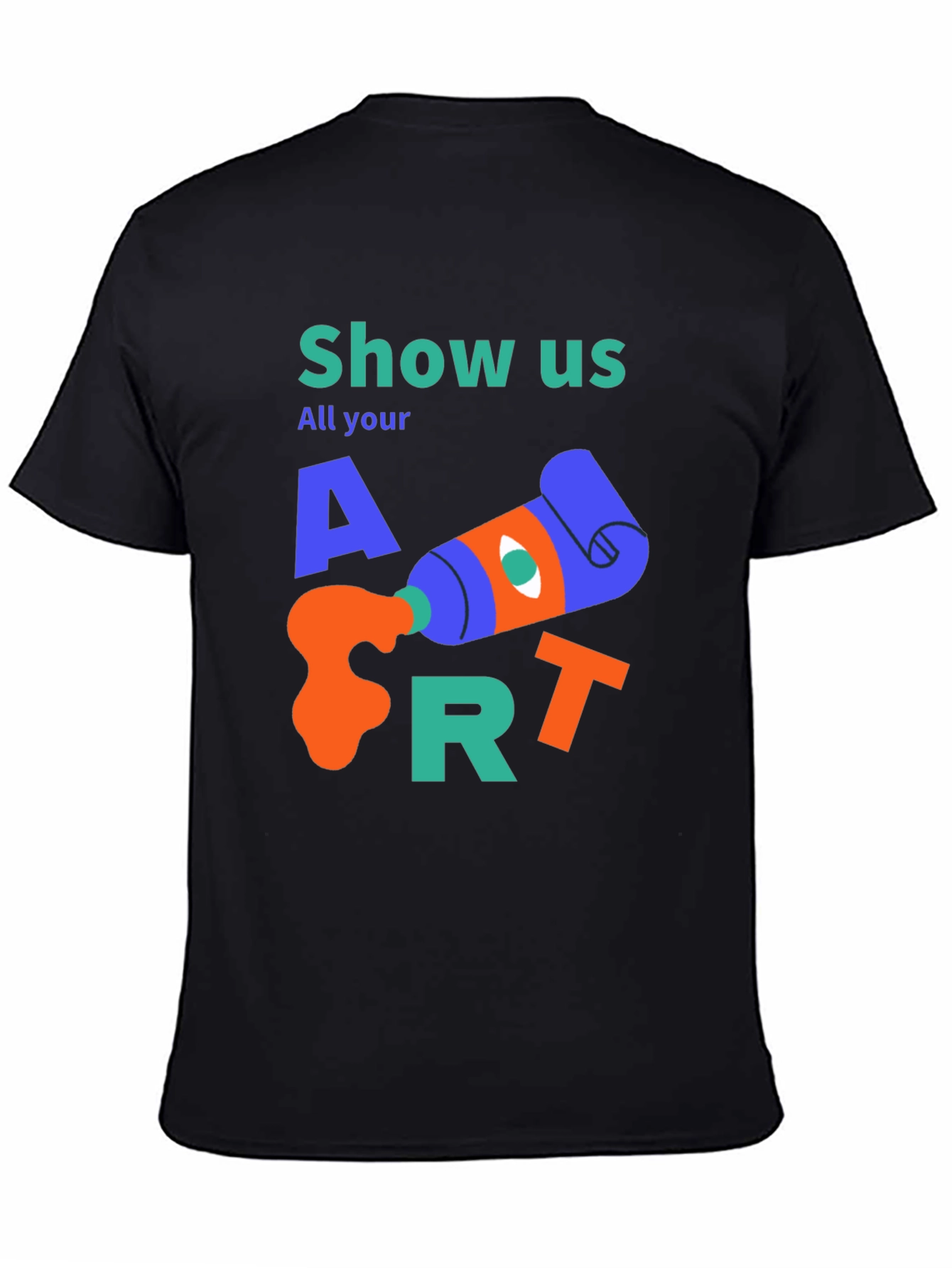 Camiseta Negra Artística Show Us Your Art