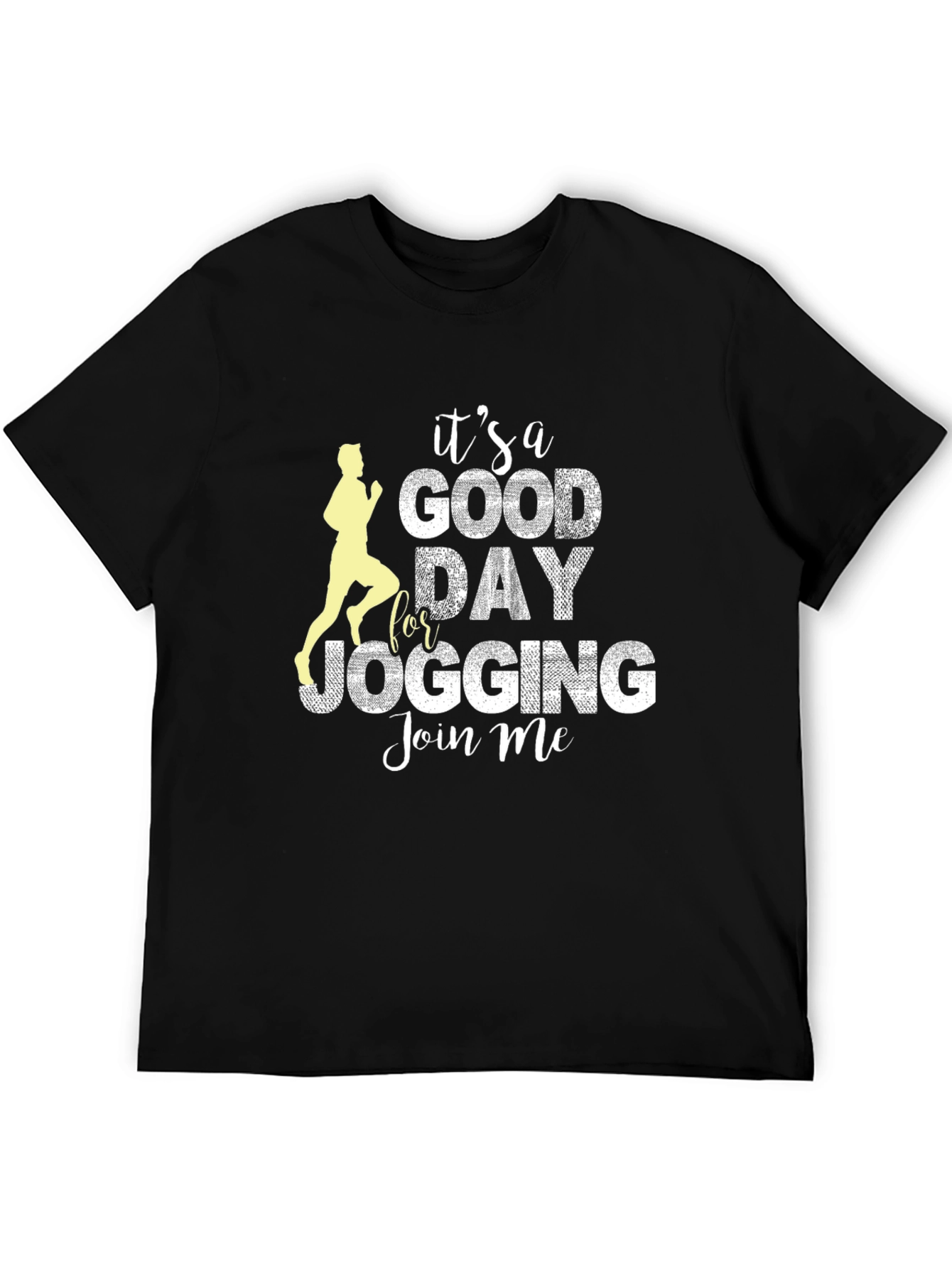Camiseta Hombre Negra Deportiva para Jogging