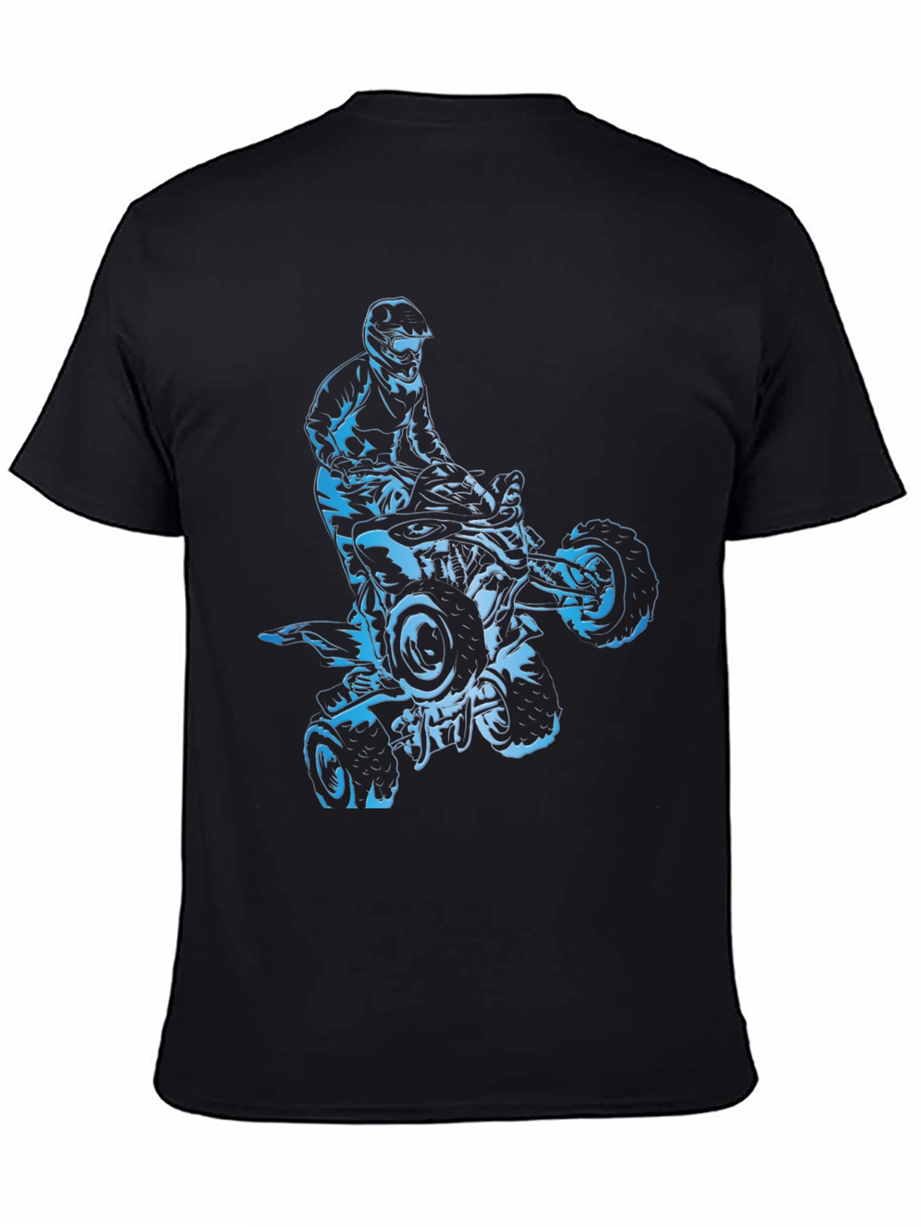Camiseta Negra con Diseño de ATV Extremo