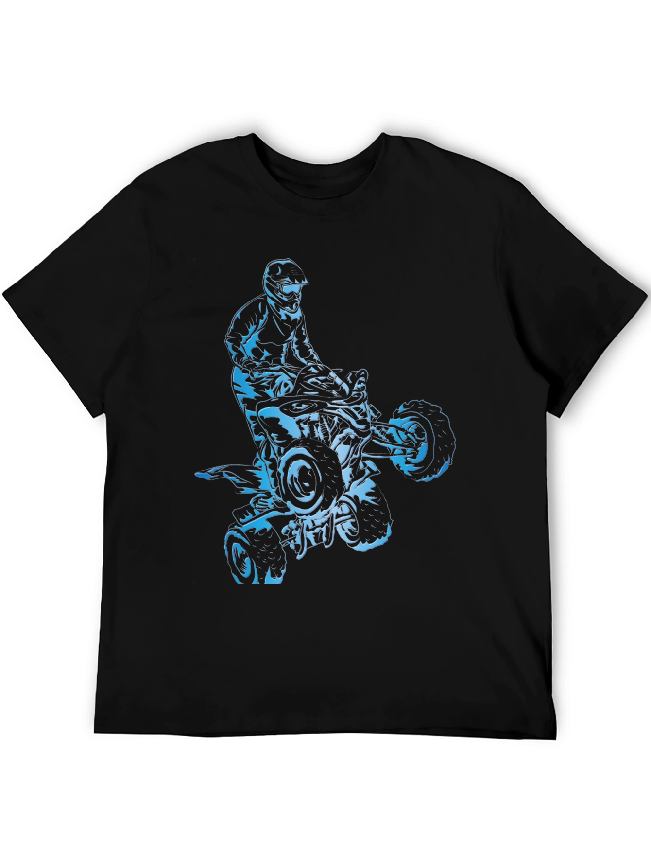 Camiseta Negra con Diseño de ATV Extremo