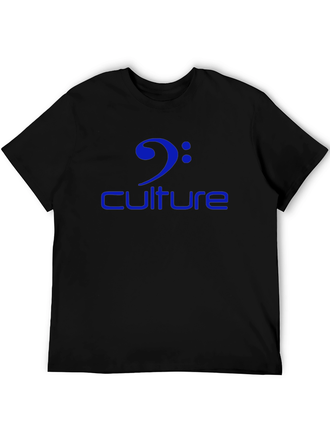 Camiseta Negra Culture Clave de Fa Azul