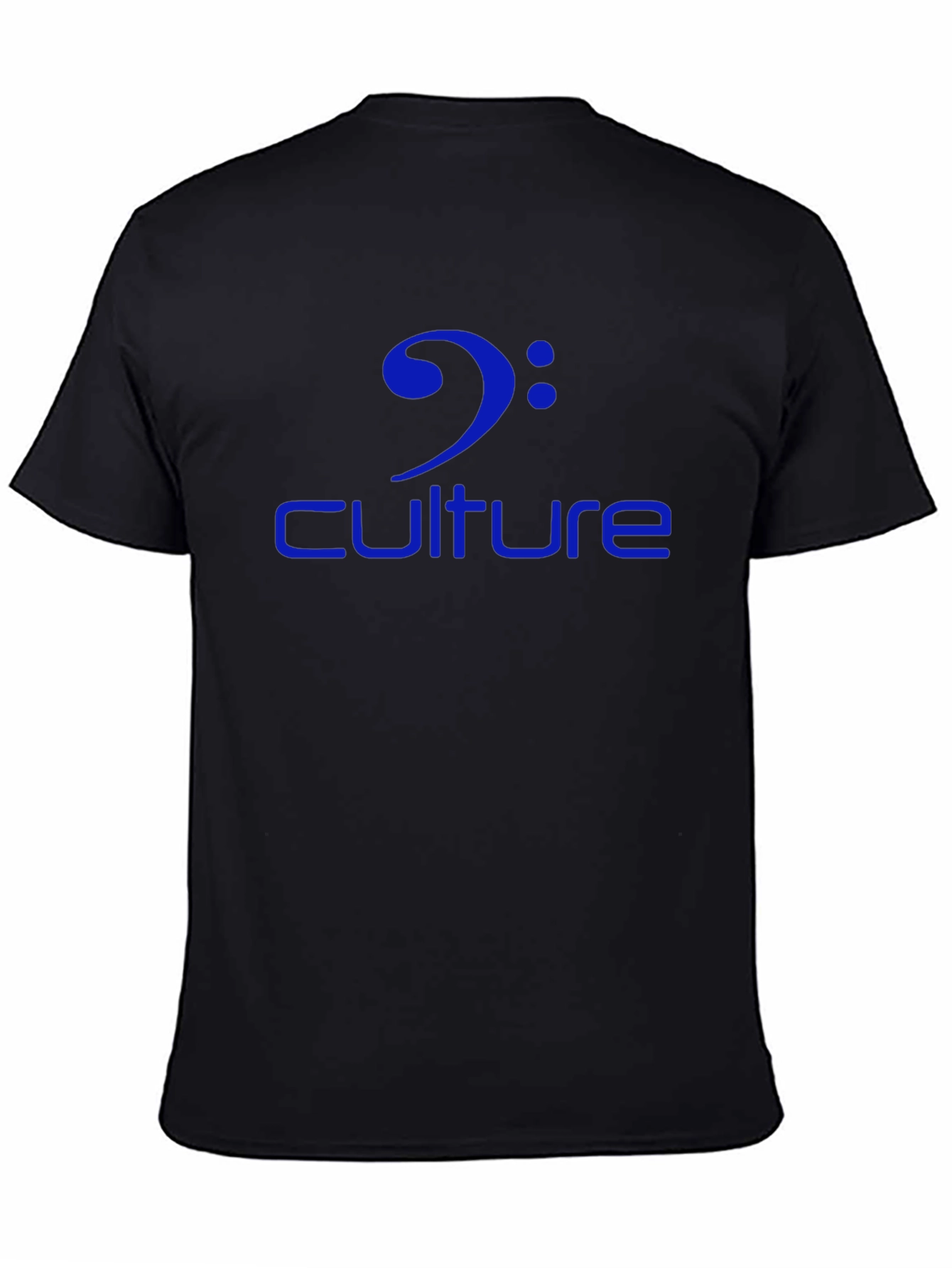 Camiseta Negra Culture Clave de Fa Azul