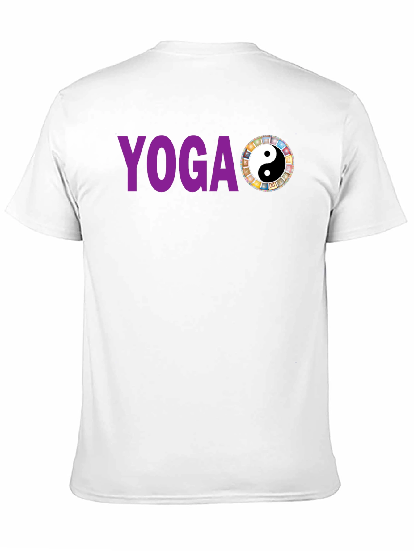 Camiseta Yoga Yin Yang Hombre Algodón Diseño Único