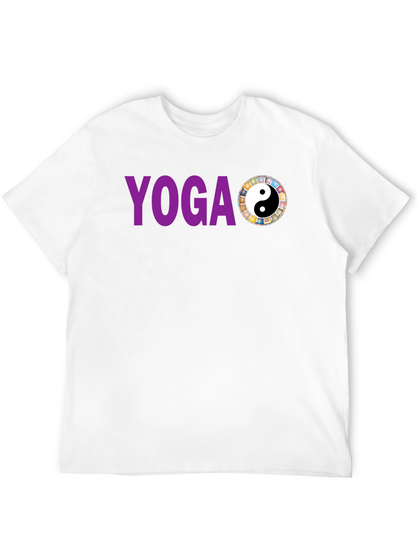 Camiseta Yoga Yin Yang Hombre Algodón Diseño Único