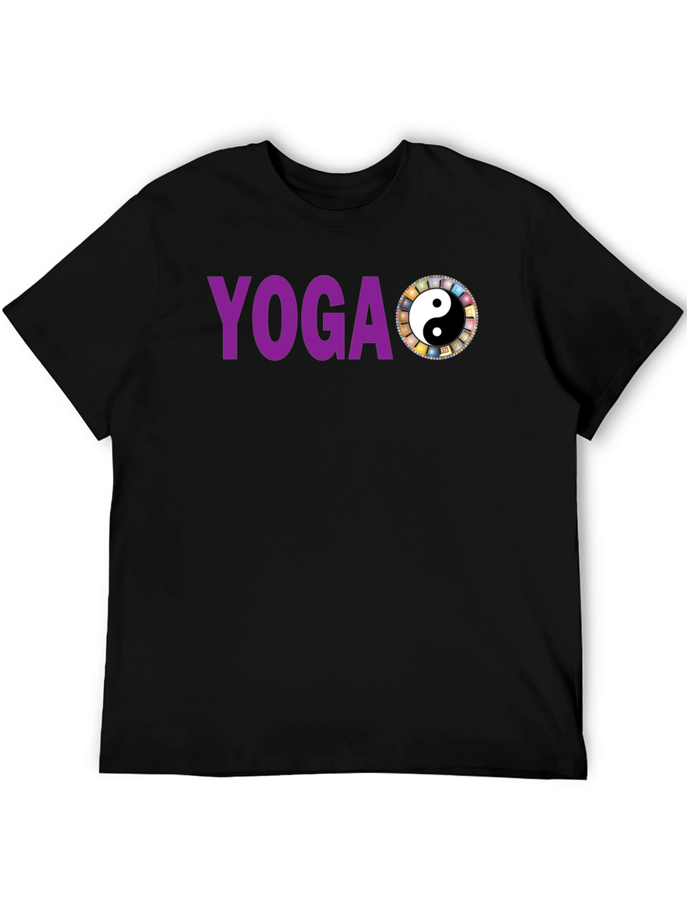 Camiseta Yoga Yin Yang Hombre Algodón Diseño Único