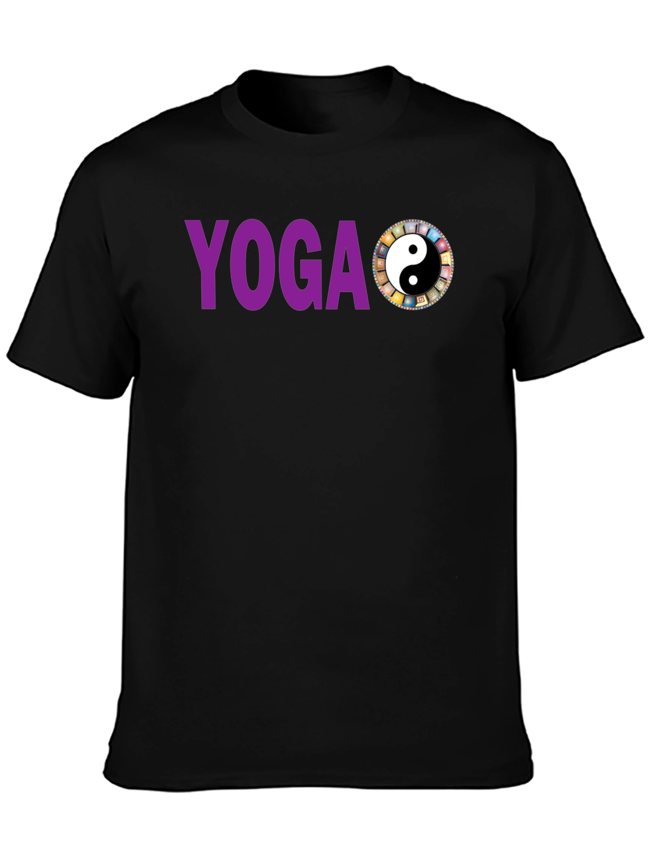 Camiseta Yoga Yin Yang Hombre Algodón Diseño Único