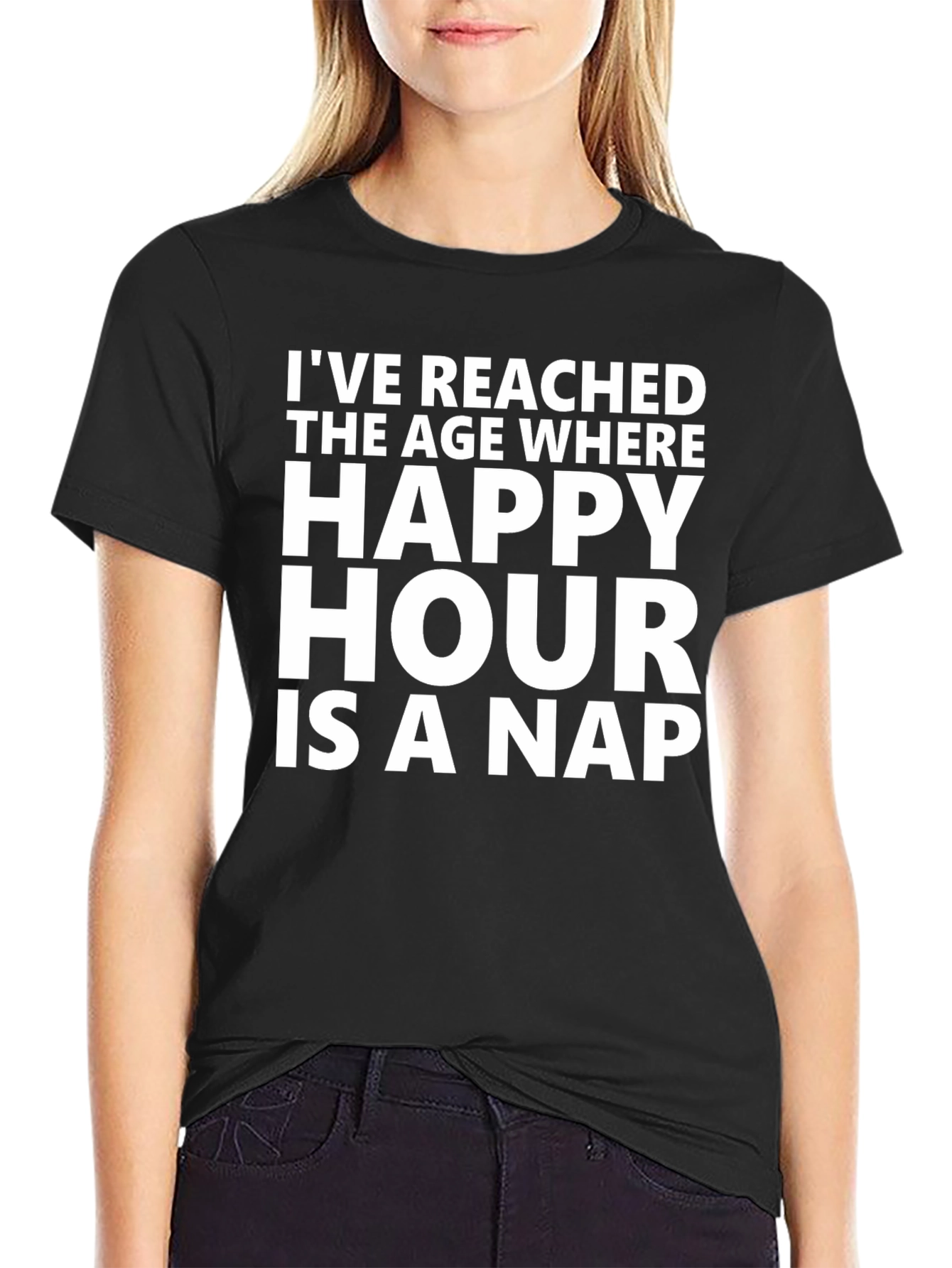 Camiseta Negra Happy Hour is a Nap