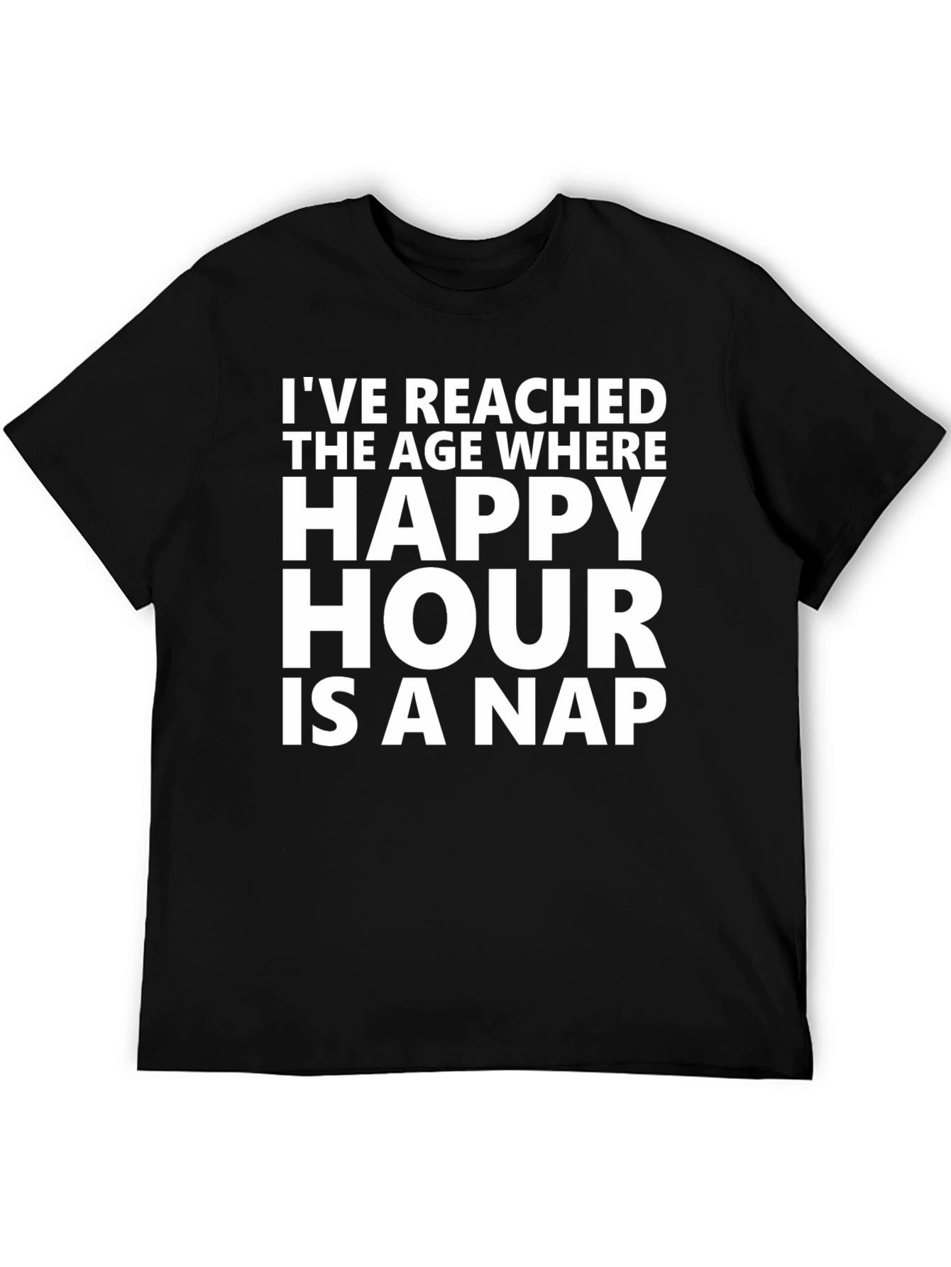 Camiseta Negra Happy Hour is a Nap