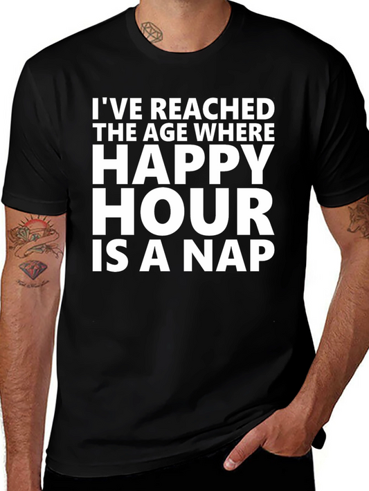 Camiseta Negra Happy Hour is a Nap