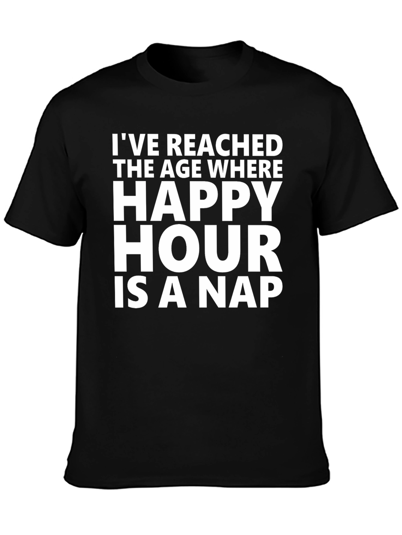 Camiseta Negra Happy Hour is a Nap