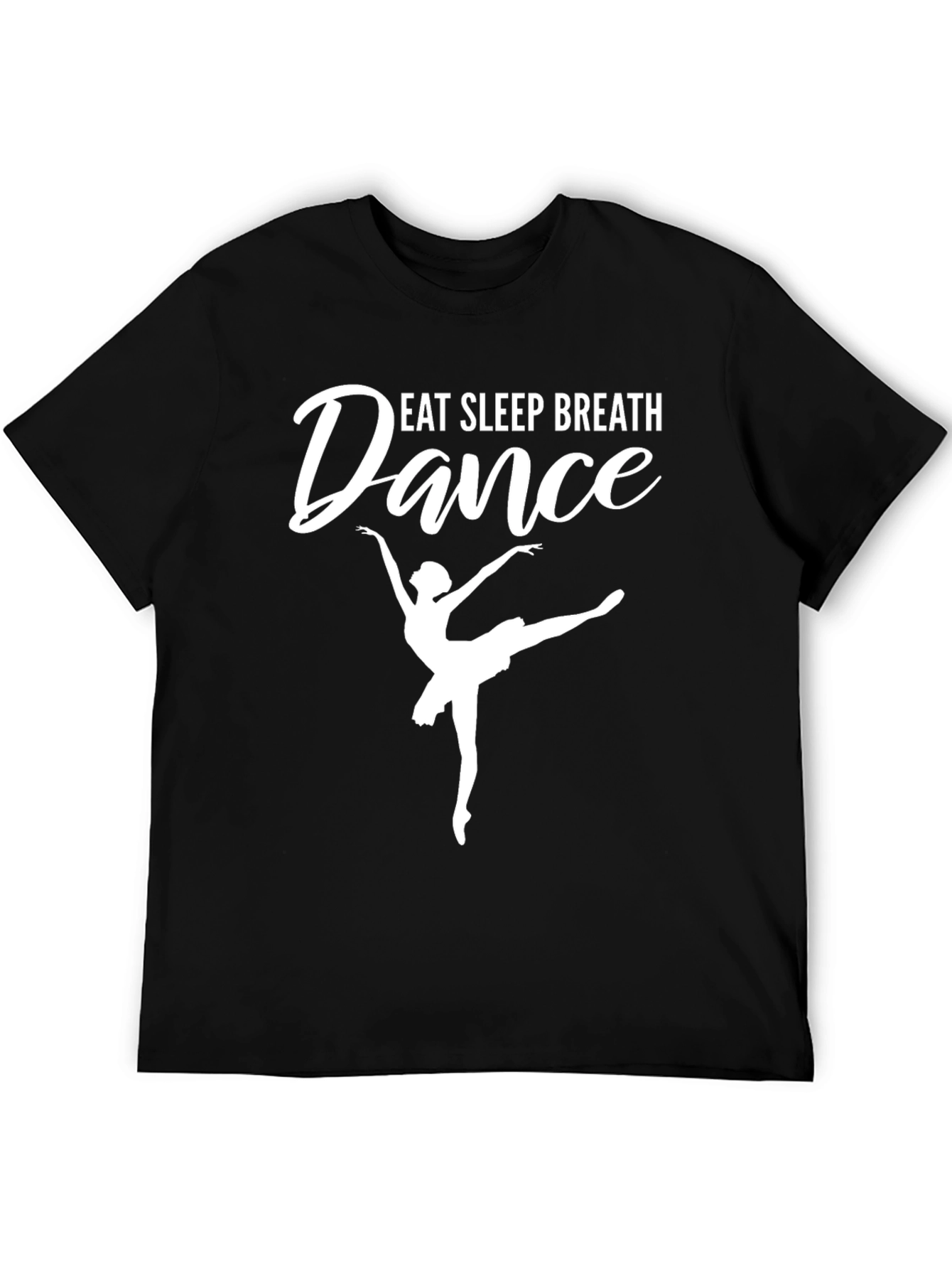 Camiseta Negra Eat Sleep Breath Dance