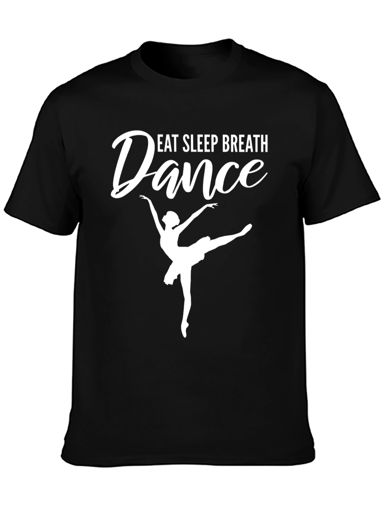 Camiseta Negra Eat Sleep Breath Dance