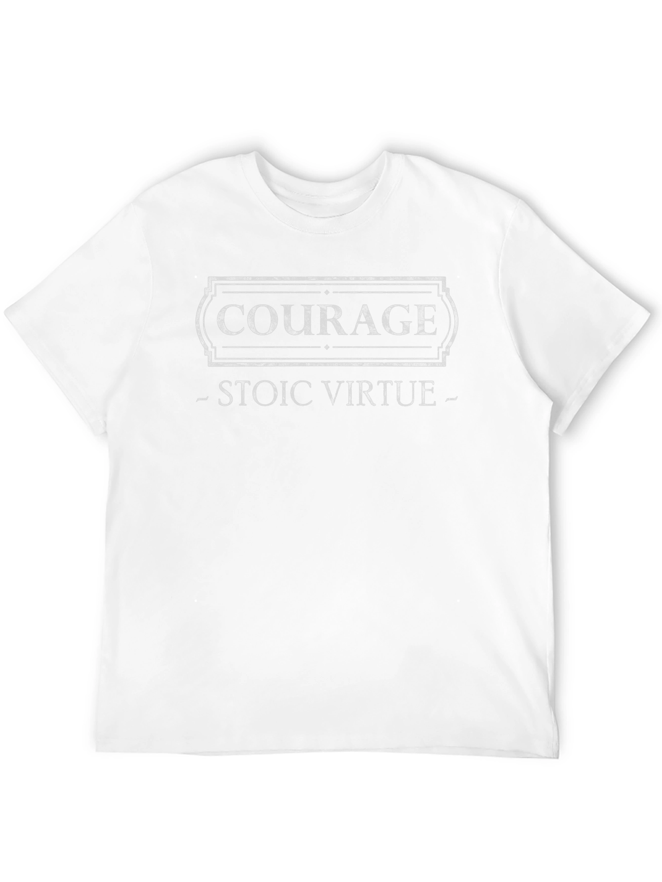 Camiseta Negra Coraje: Virtud Estoica