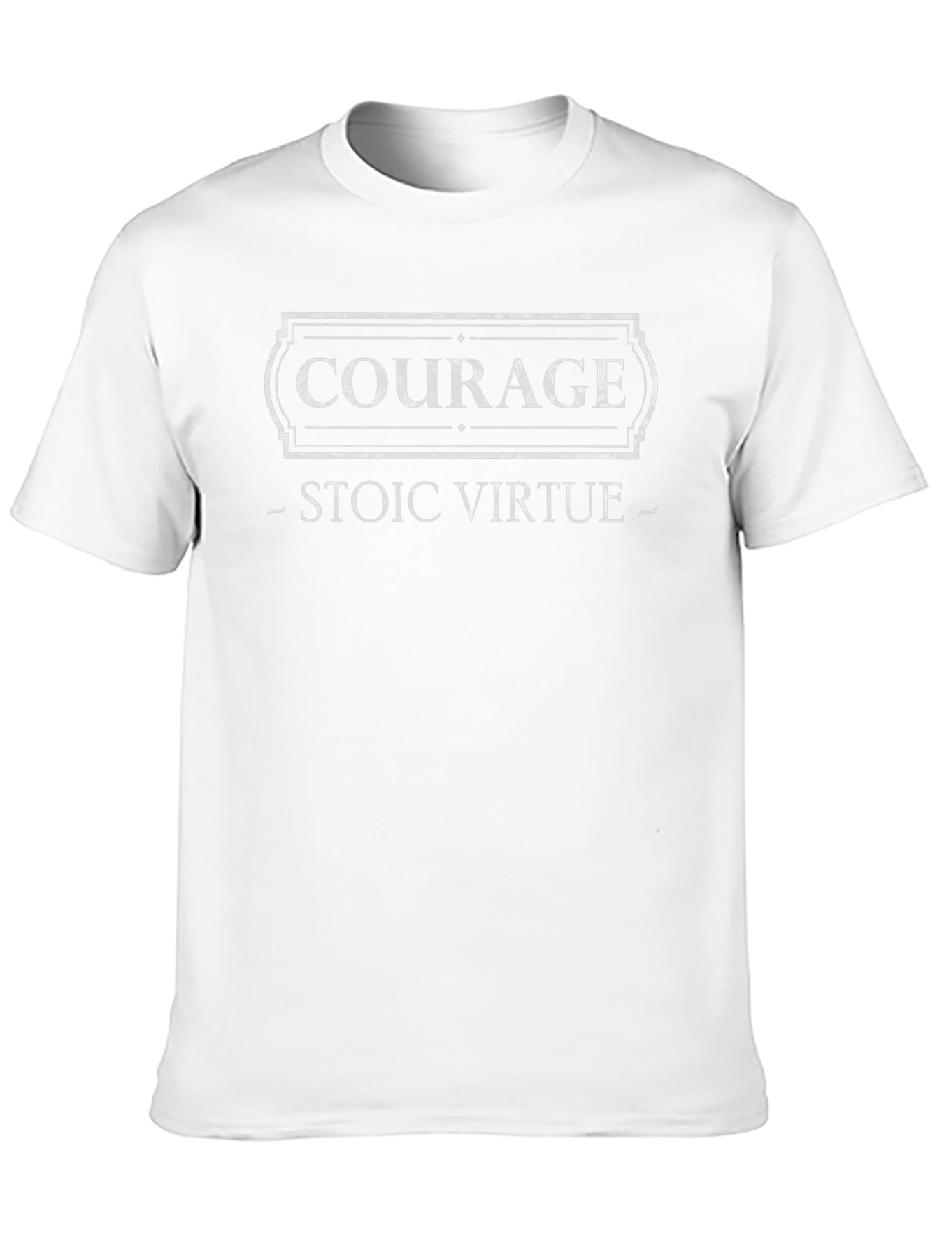 Camiseta Negra Coraje: Virtud Estoica