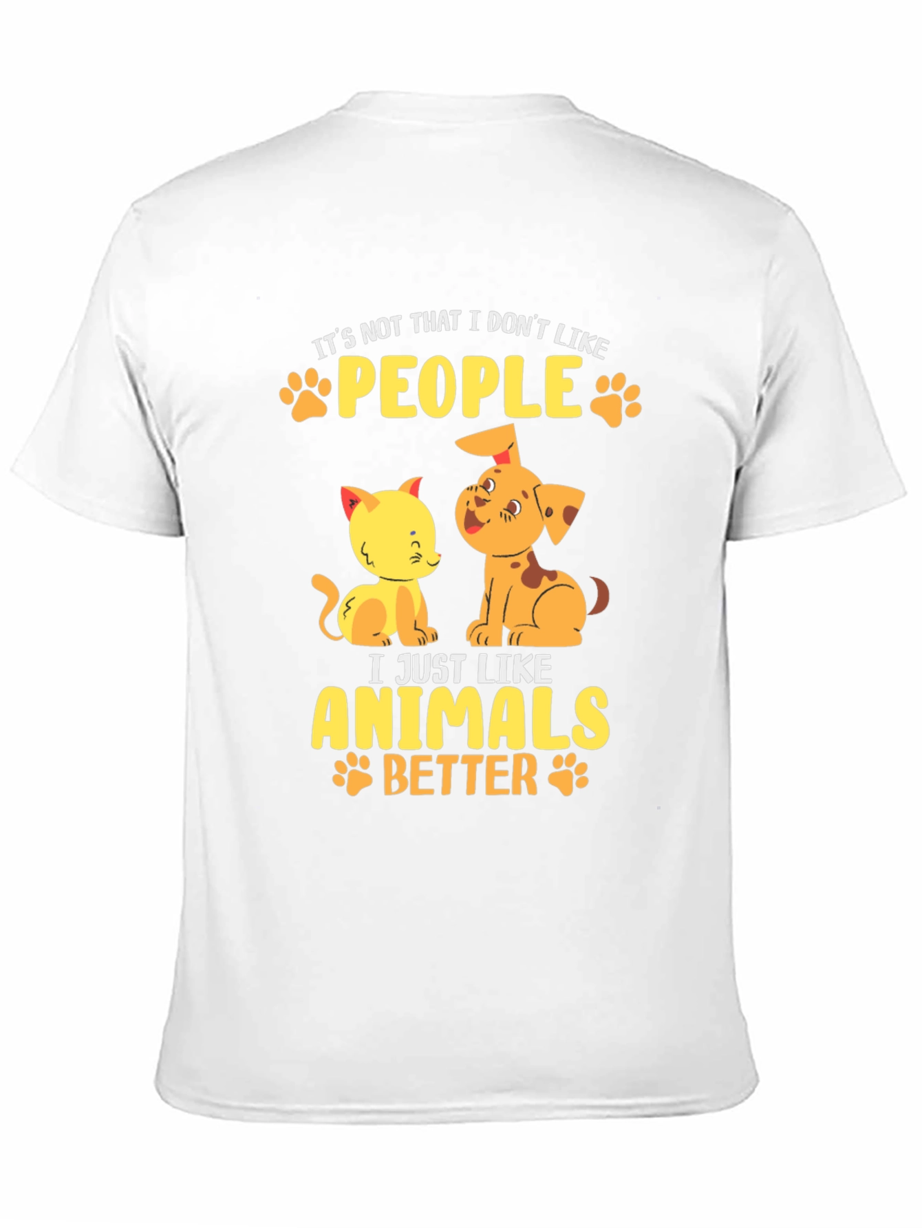 Camiseta Negra con Diseño de Mascotas: Amo los Animales