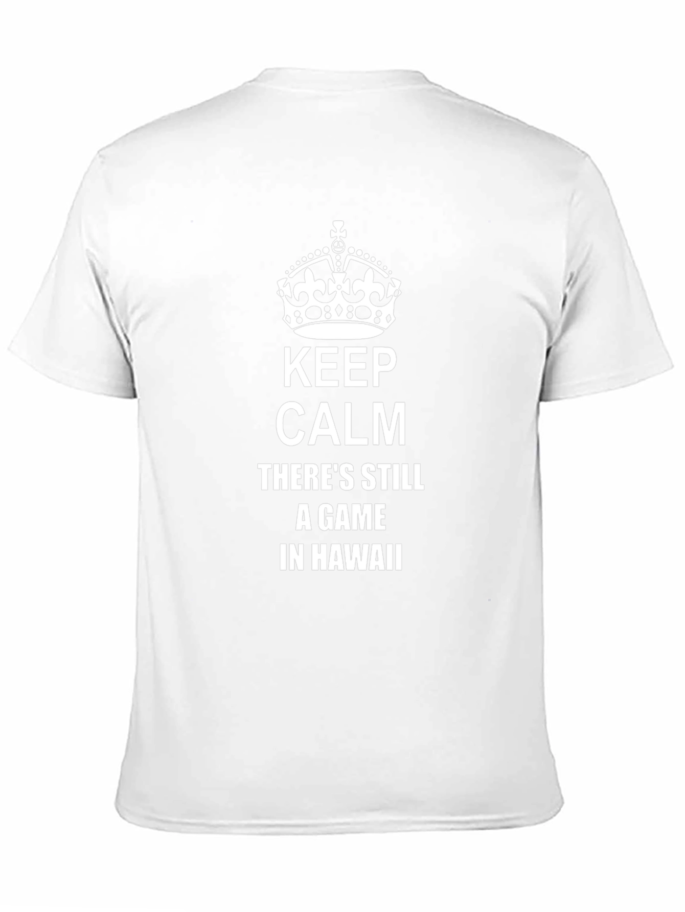 Camiseta Negra: Keep Calm Juego en Hawaii