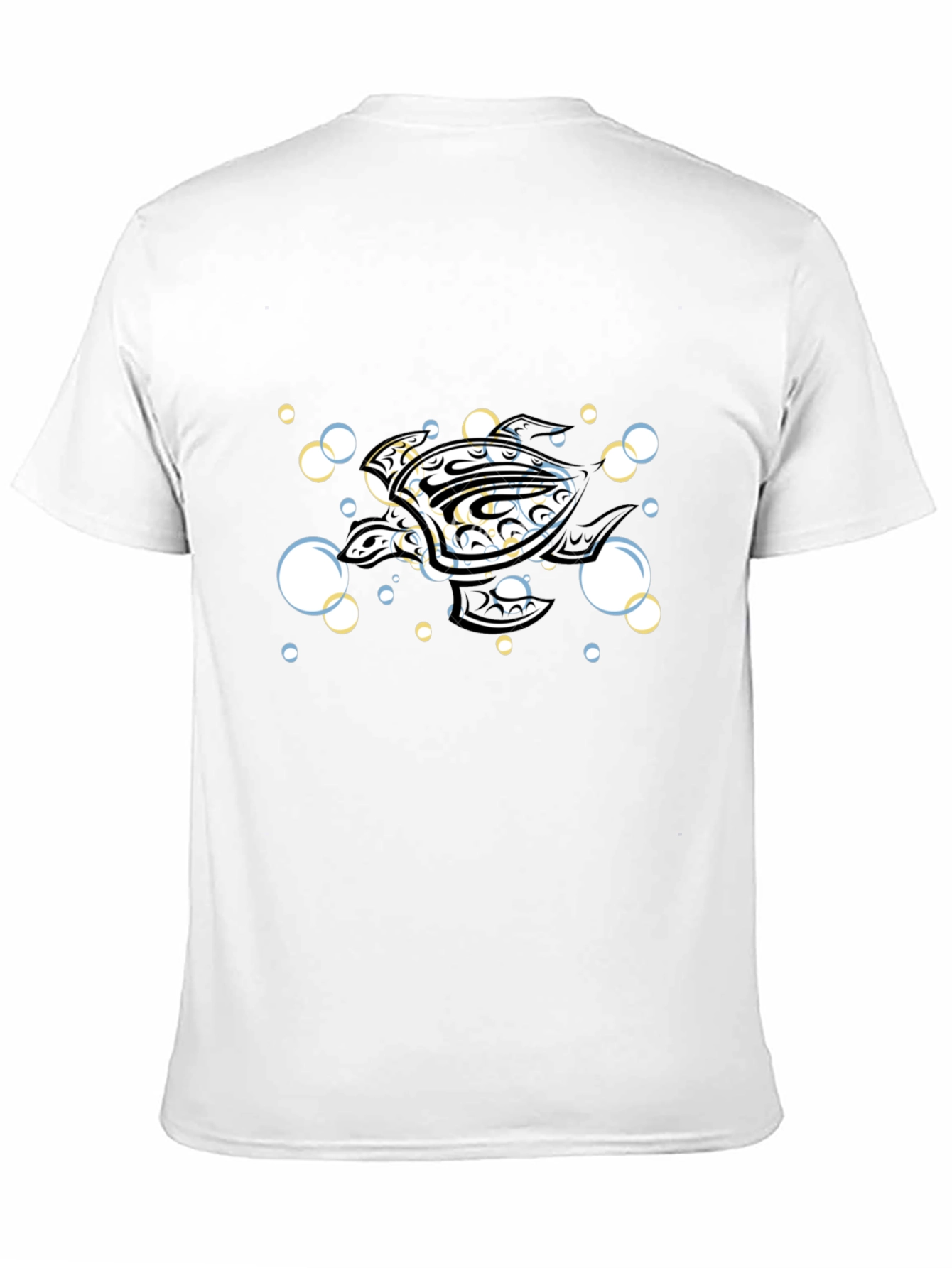 Camiseta Negra Tortuga Marina Tribal