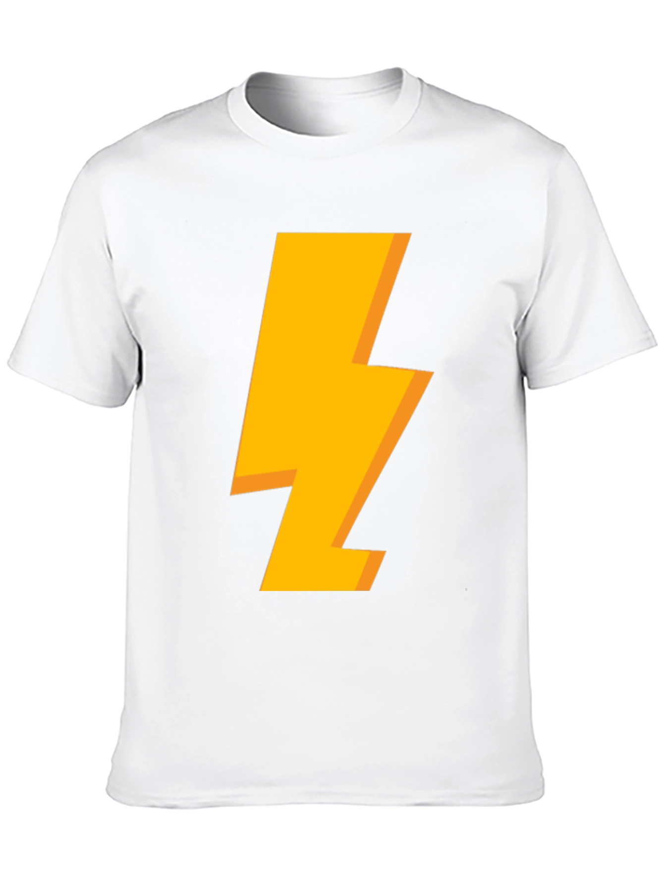 Camiseta Negra con Rayo Amarillo