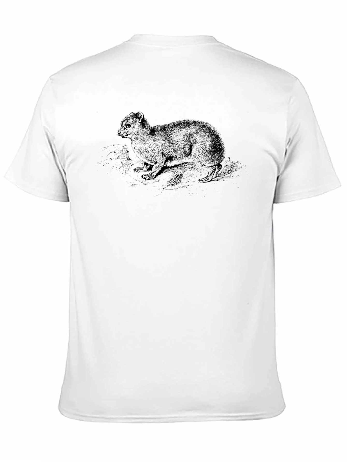 Camiseta Negra con Diseño Animal Gráfico para Hombre