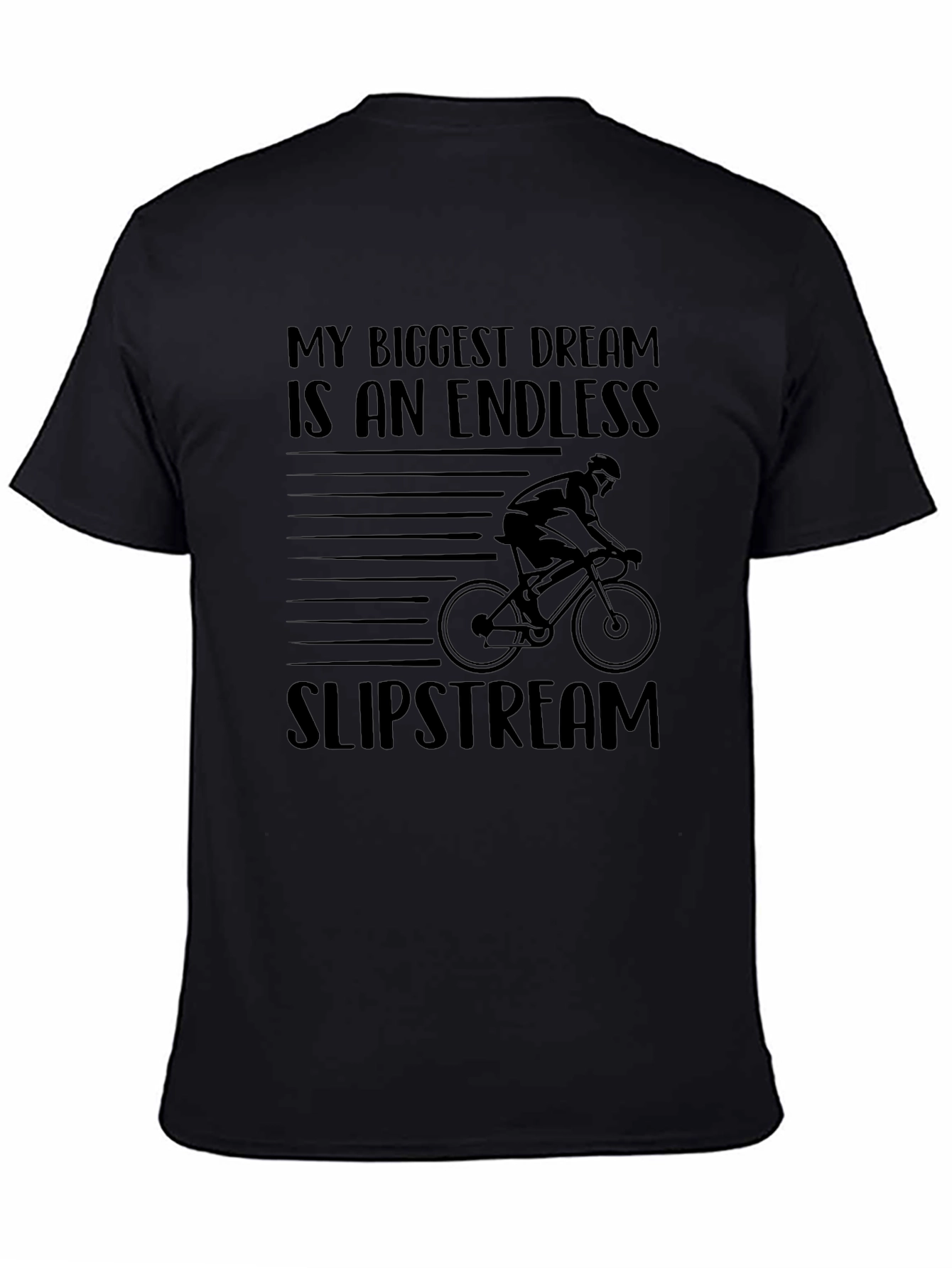 Camiseta Negra Ciclismo: Mi Sueño Slipstream Infinito