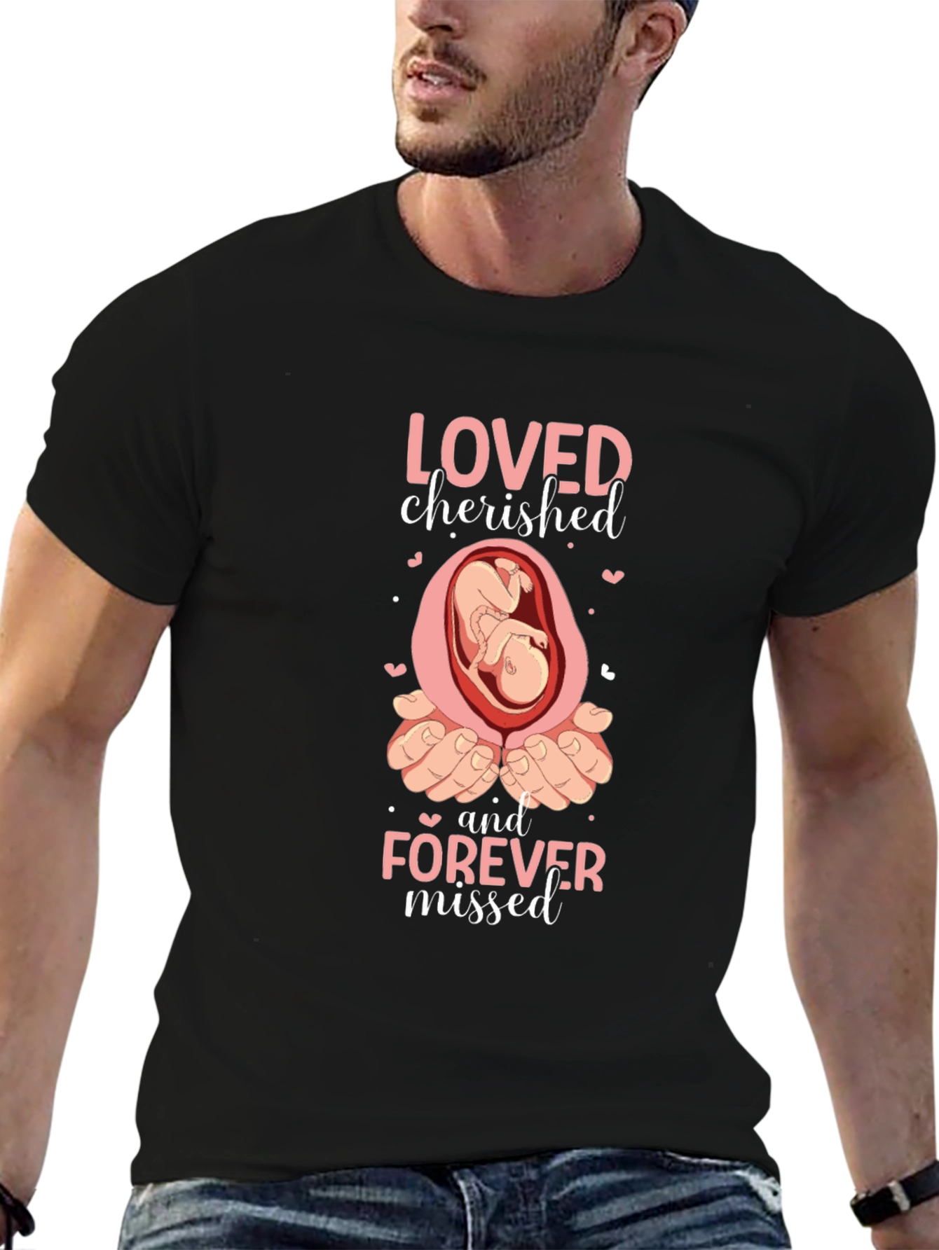 Camiseta Negra: Amado Atesorado y Extrañado Siempre