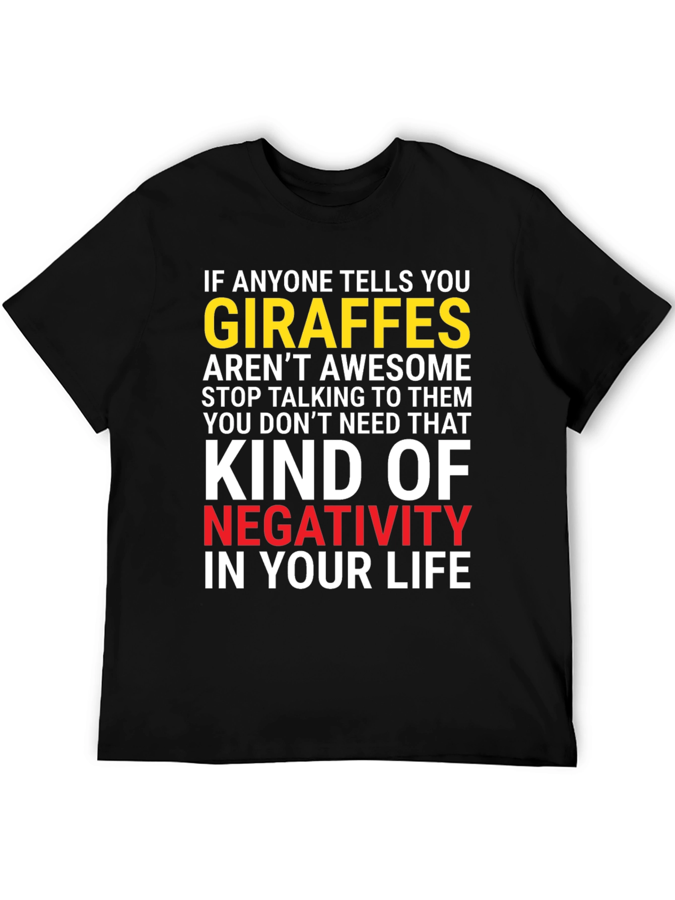 Camiseta Gráfica: ¡Si Alguien Critica a las Jirafas Adiós!