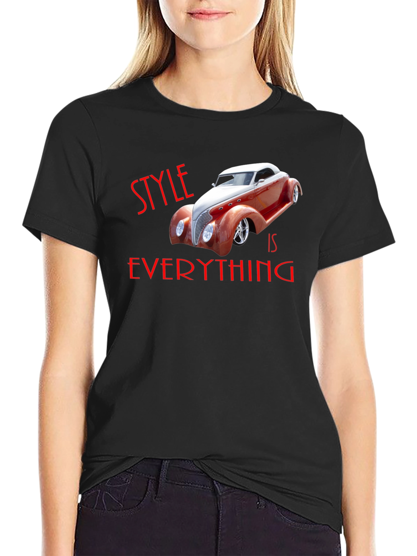 Camiseta Negra Style is Everything Coche Clásico