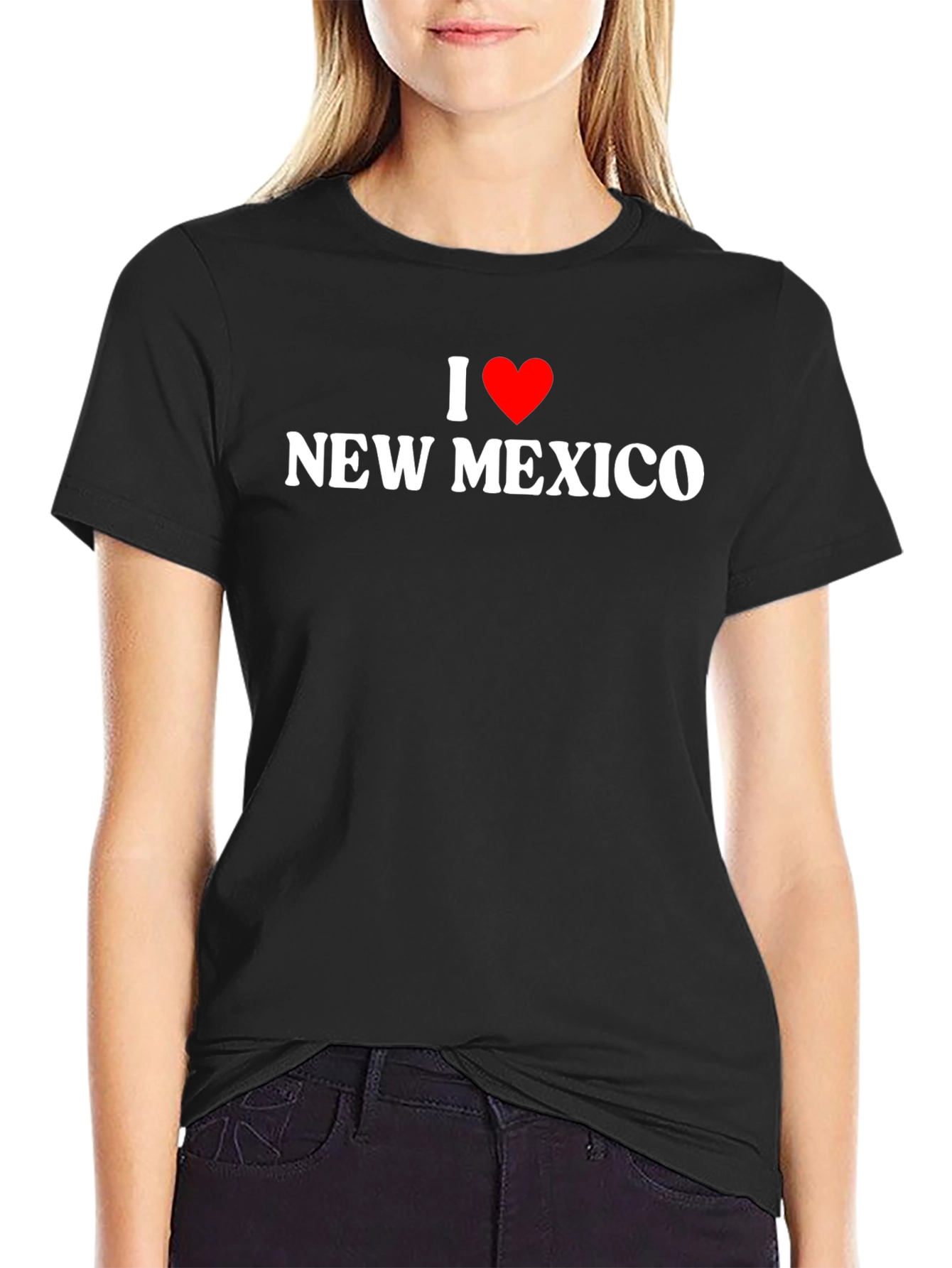 Camiseta Negra I ❤️ New Mexico