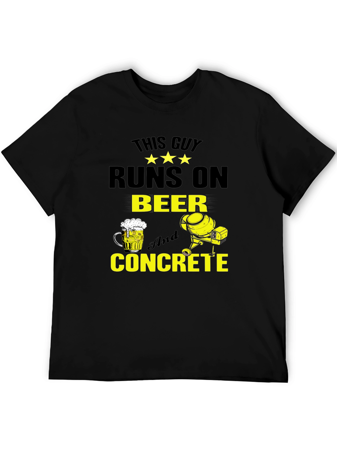 Camiseta Hombre: Cerveza y Concreto