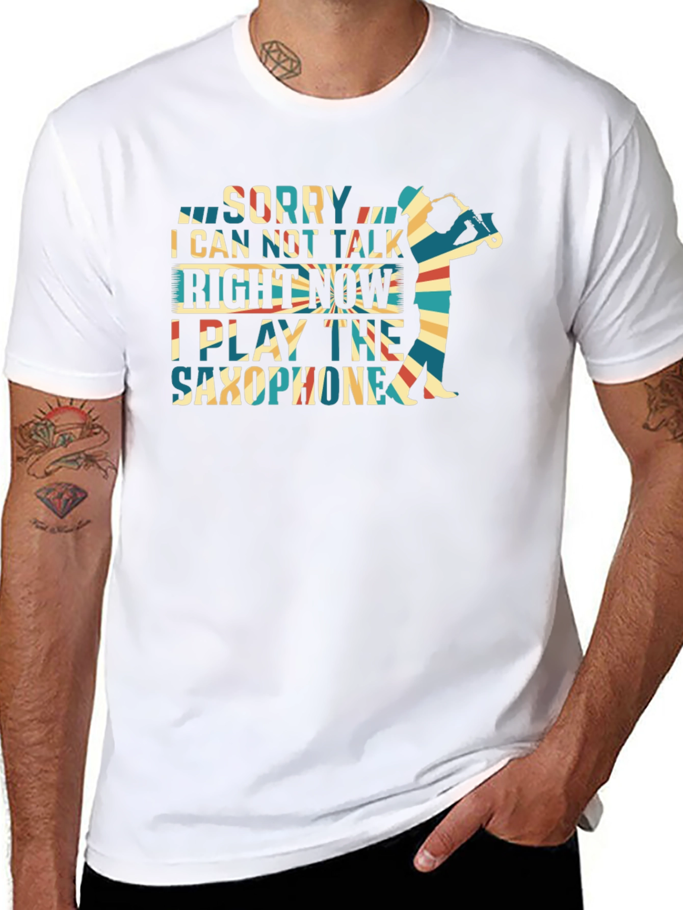 Camiseta Sorry I Can Not Talk de Saxofón