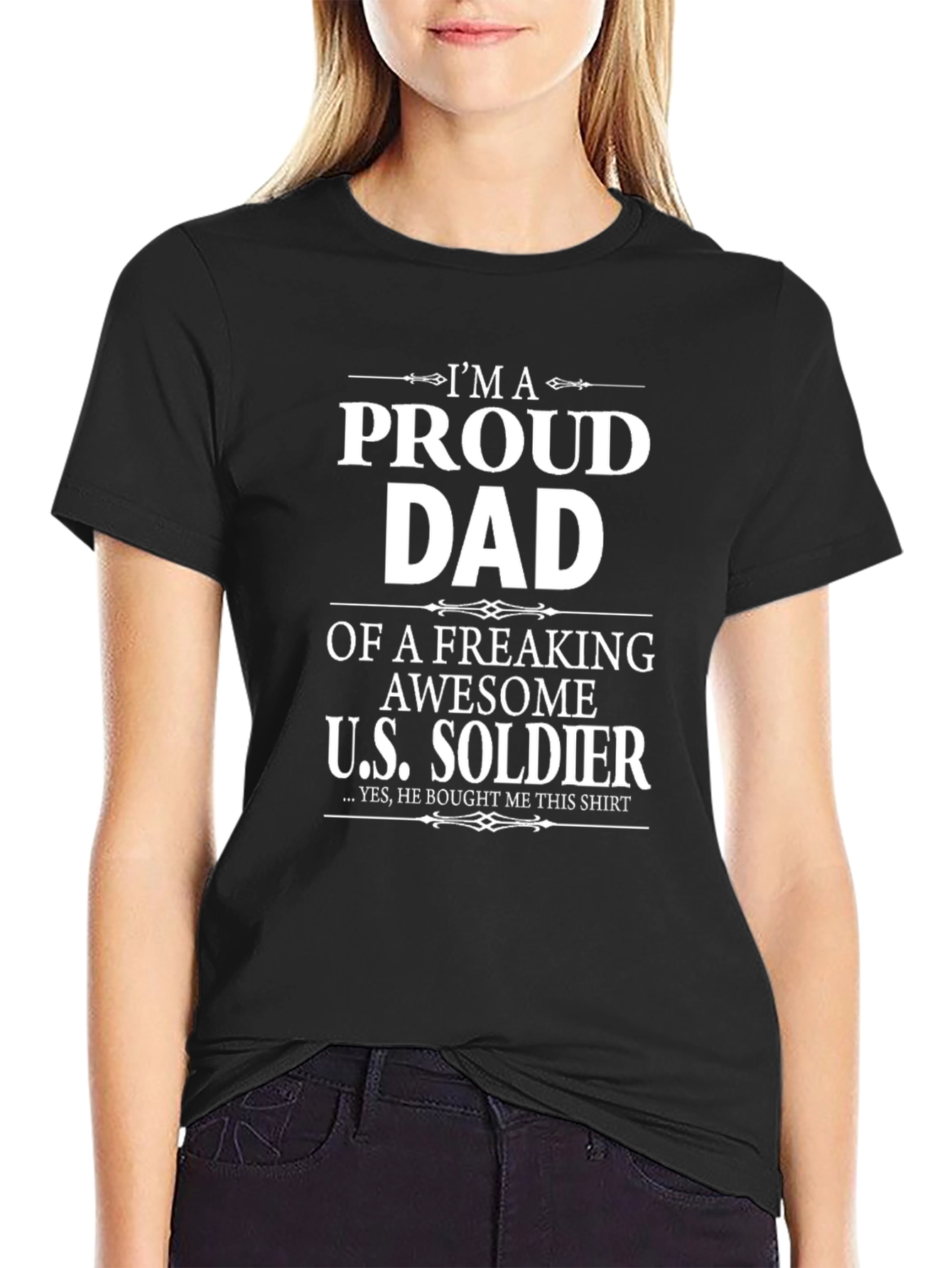 Camiseta Proud Dad of a U.S. Soldier
