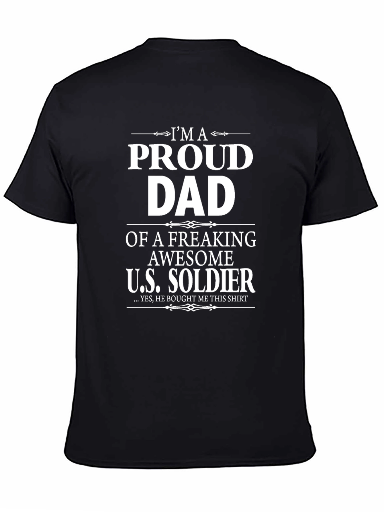Camiseta Proud Dad of a U.S. Soldier