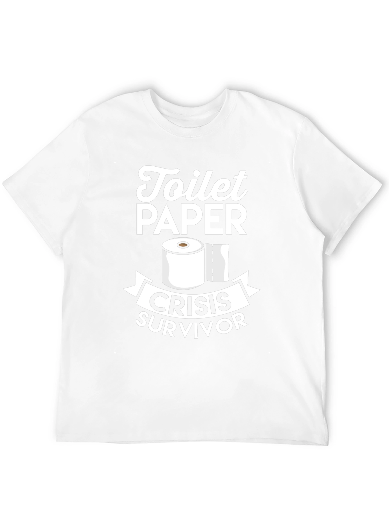 Camiseta Negra: Superviviente Crisis Papel Higiénico