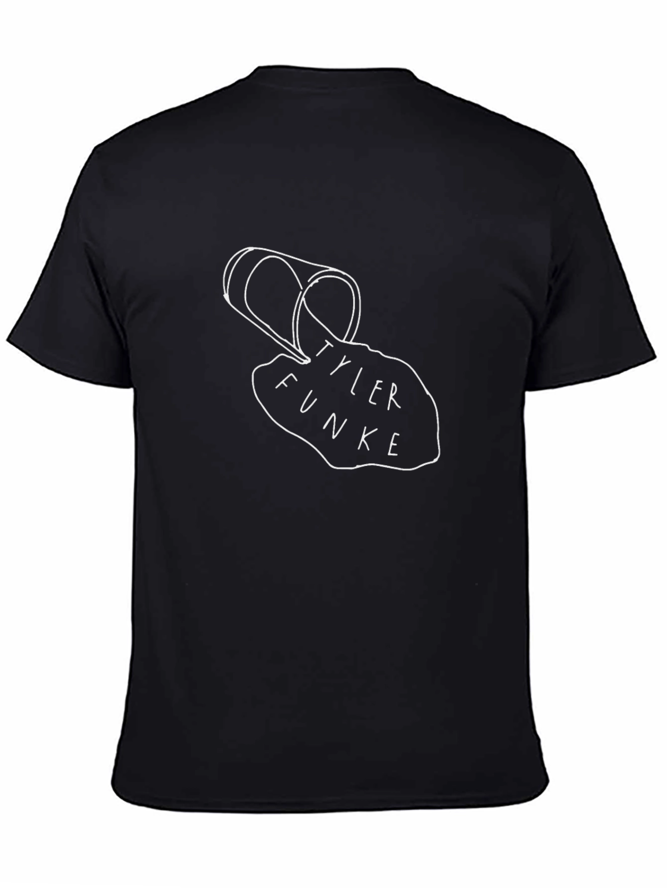 Camiseta Negra Tyler Funke - Diseño Original